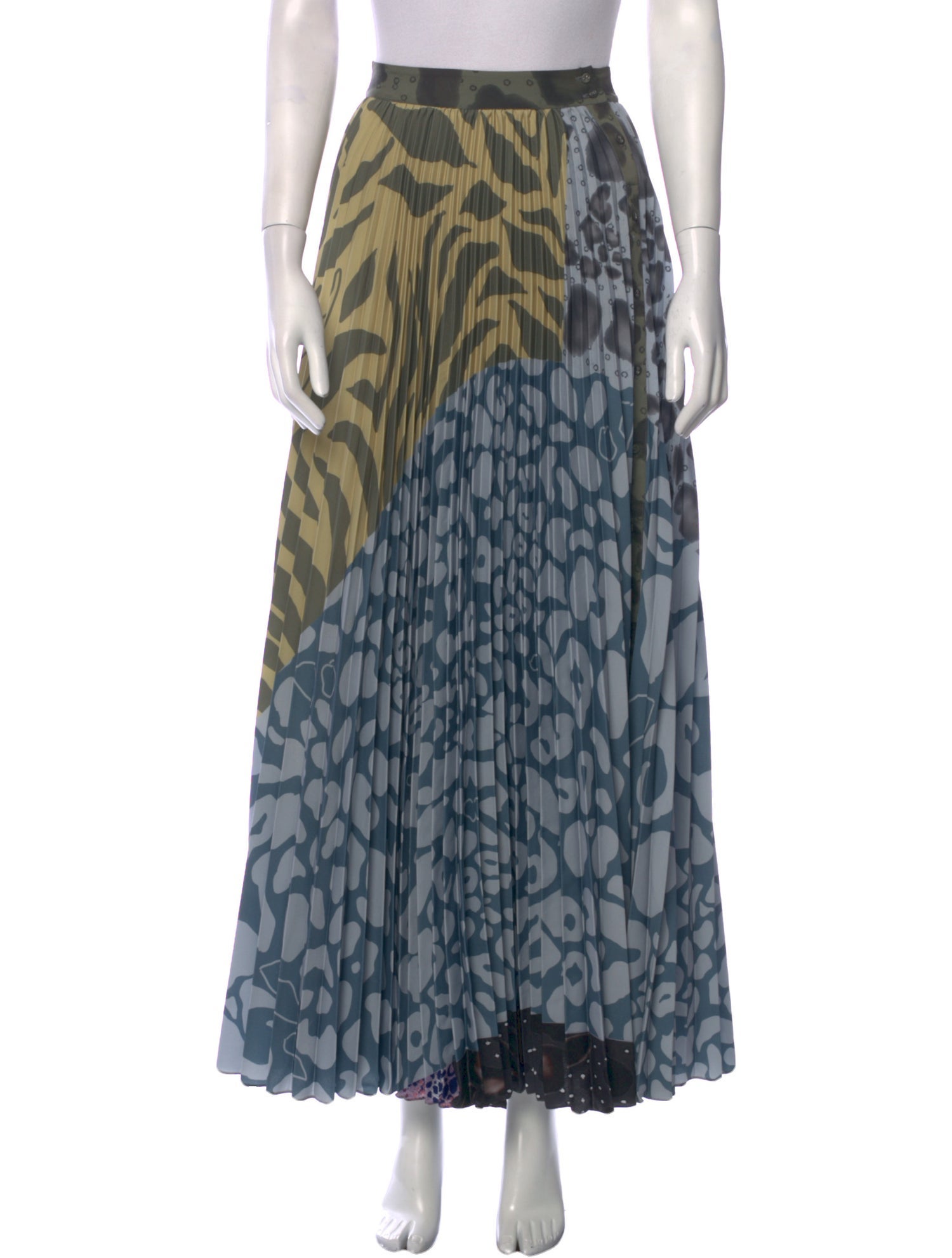 Geisha Designs Animal Print Long Skirt