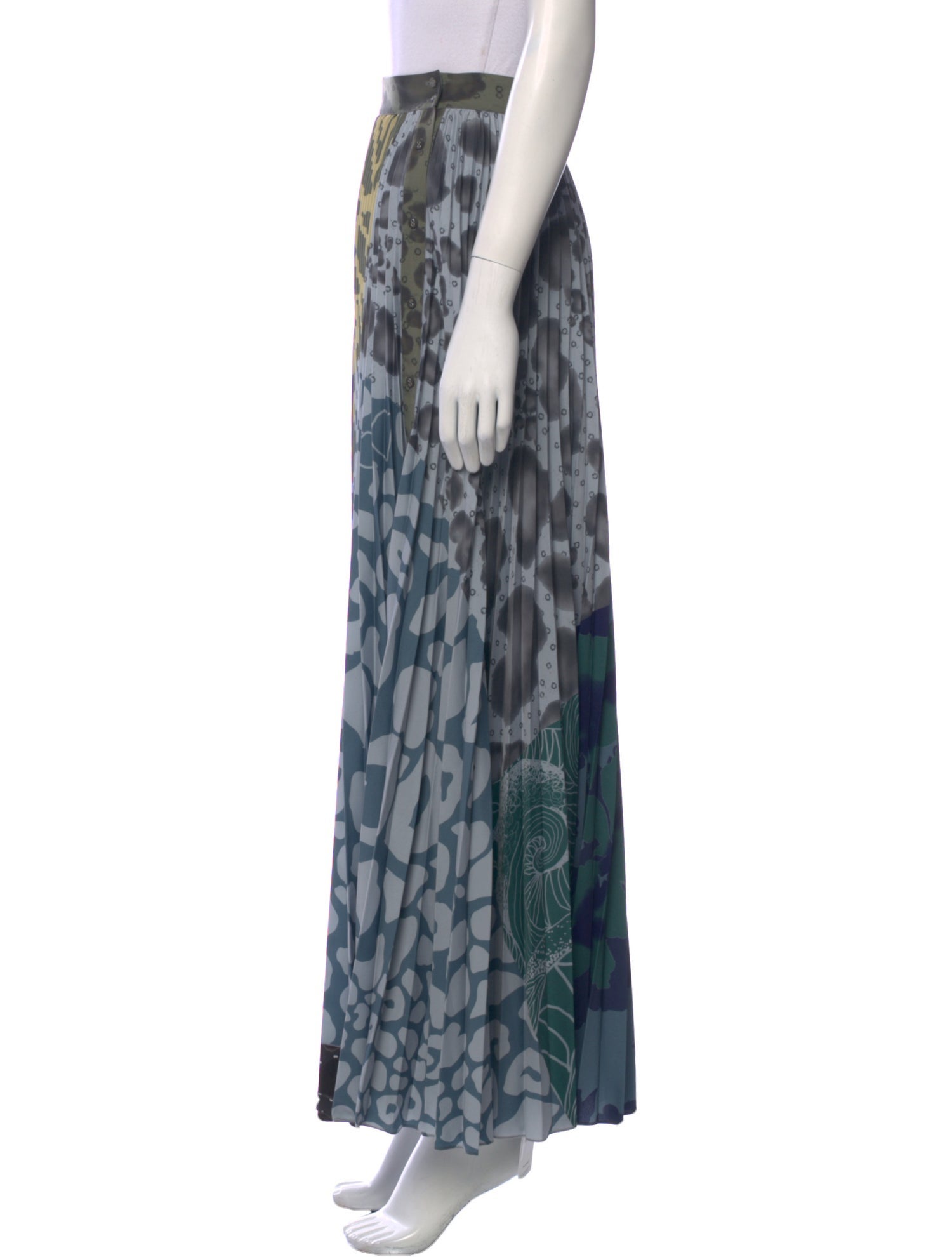 Geisha Designs Animal Print Long Skirt