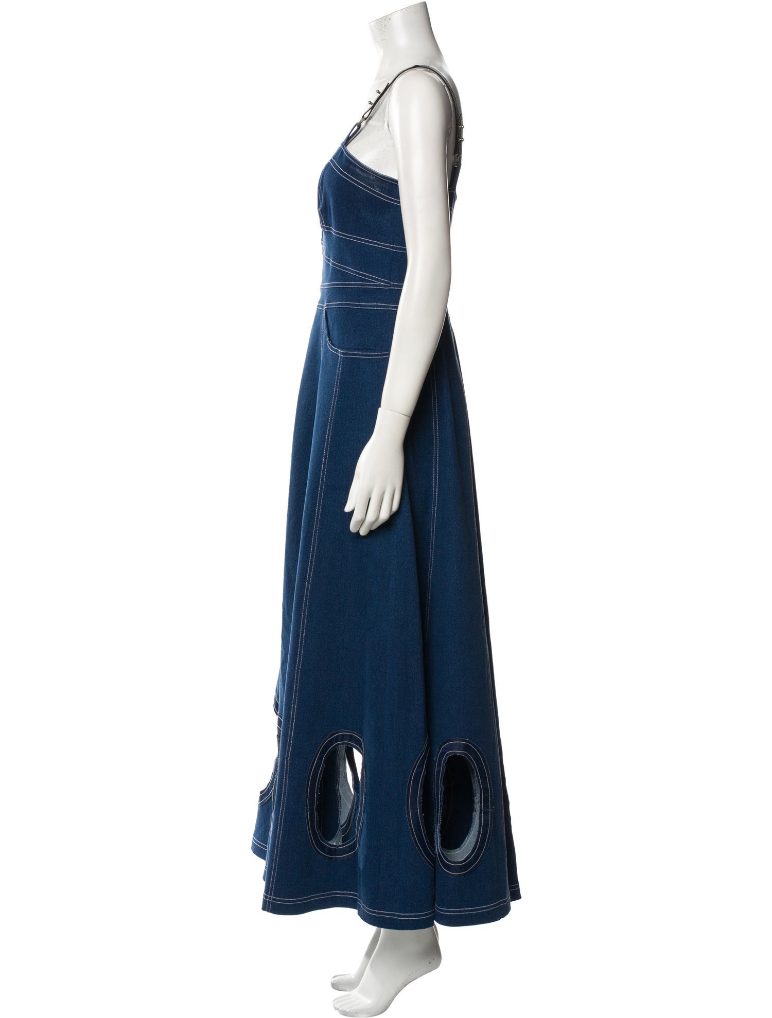 Geisha Designs Square Neckline Long Dress