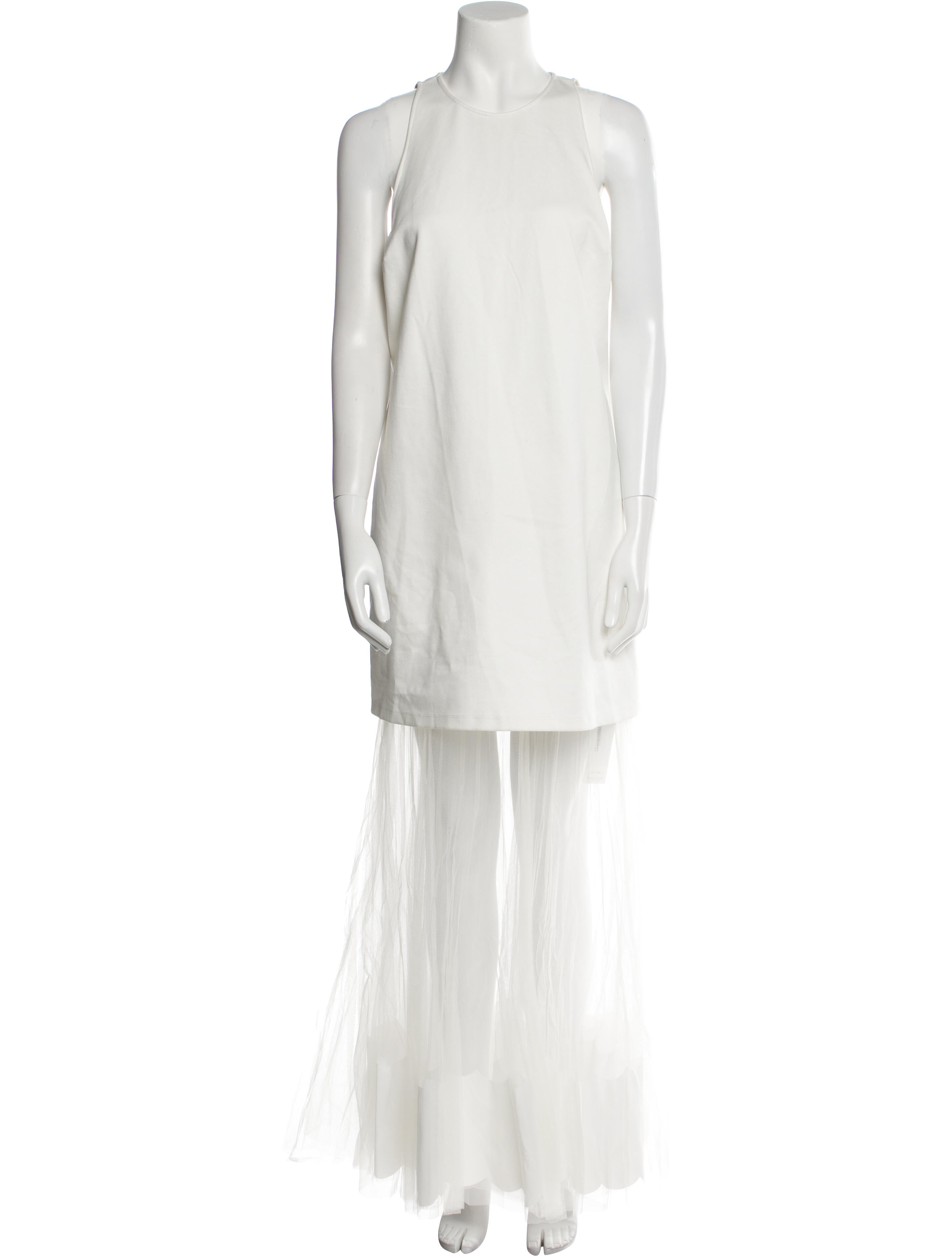 Geisha Designs Crew Neck Long Dress