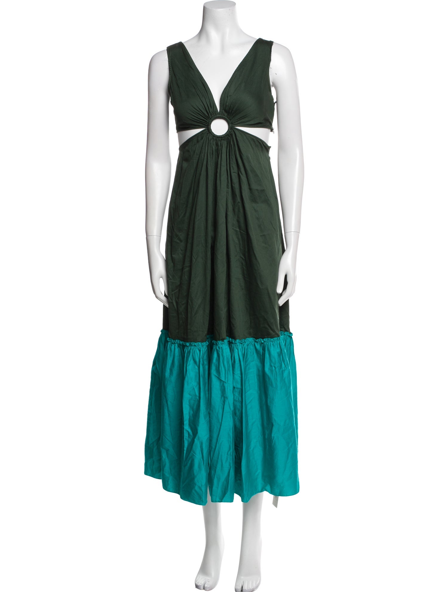 Geisha Designs V-Neck Midi Length Dress