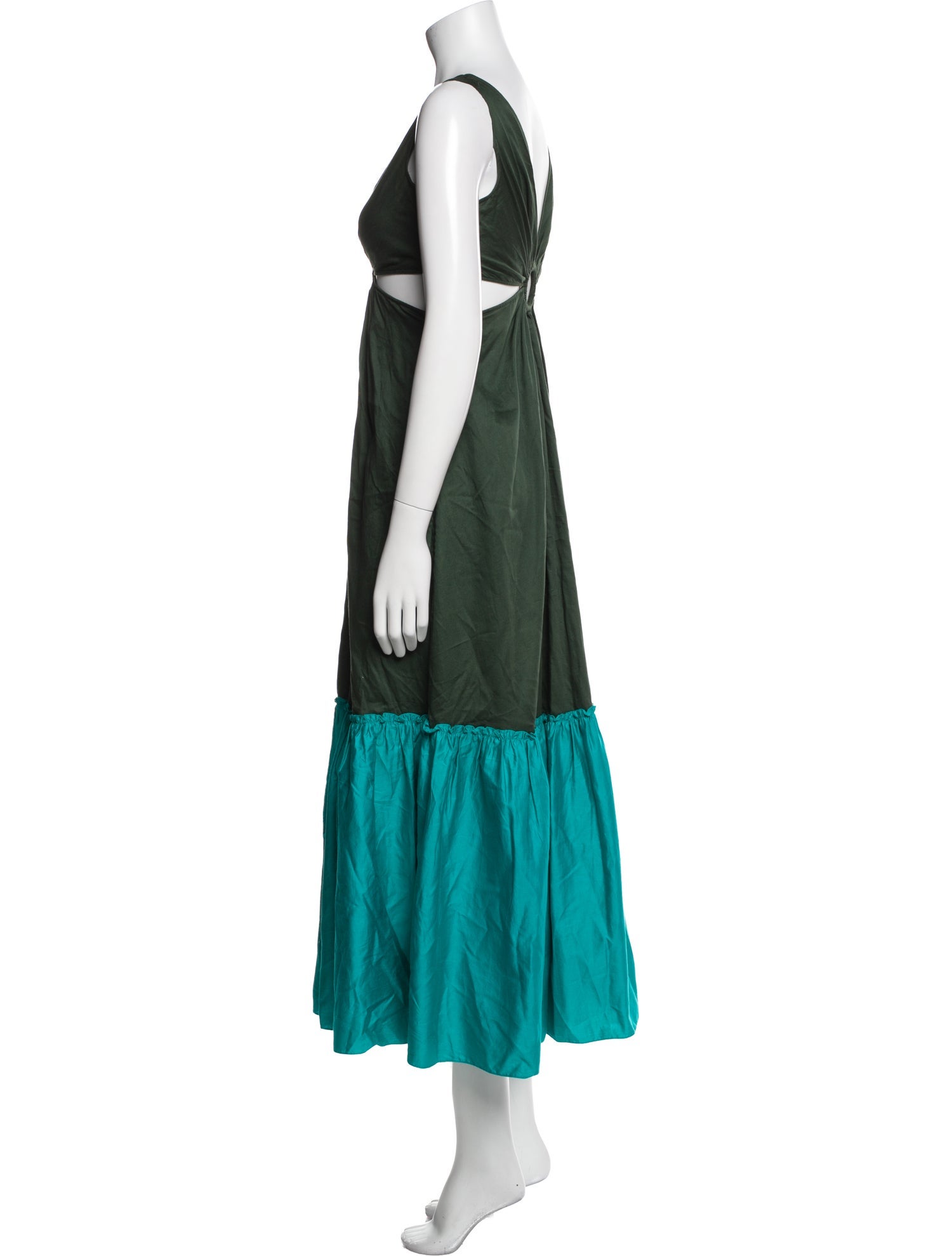 Geisha Designs V-Neck Midi Length Dress