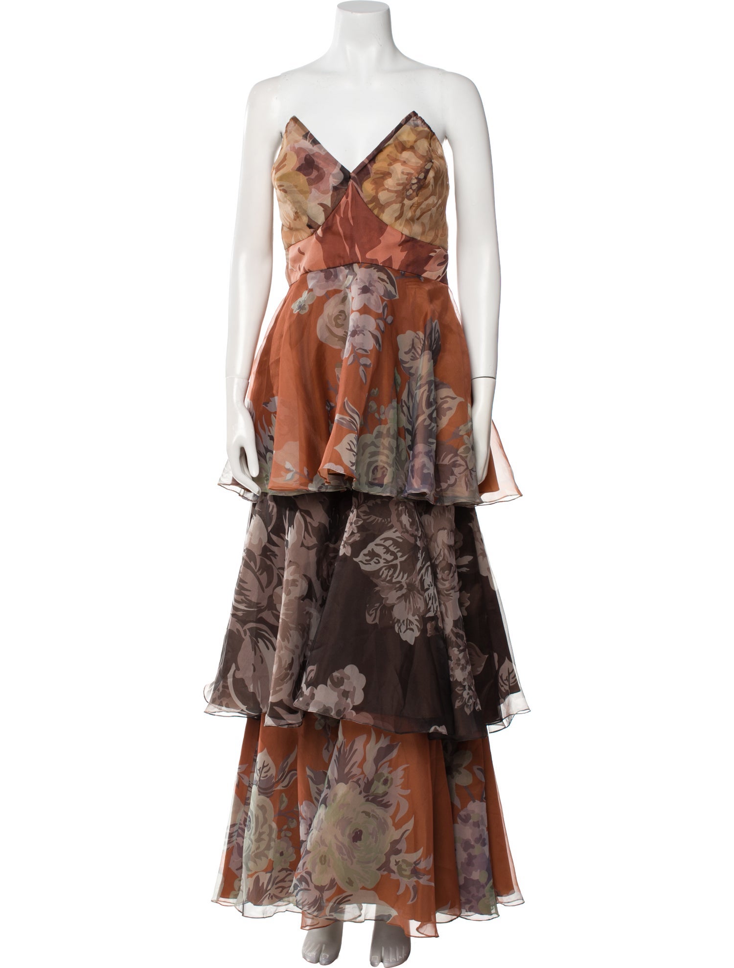 Geisha Designs Floral Print Long Dress w/ Tags