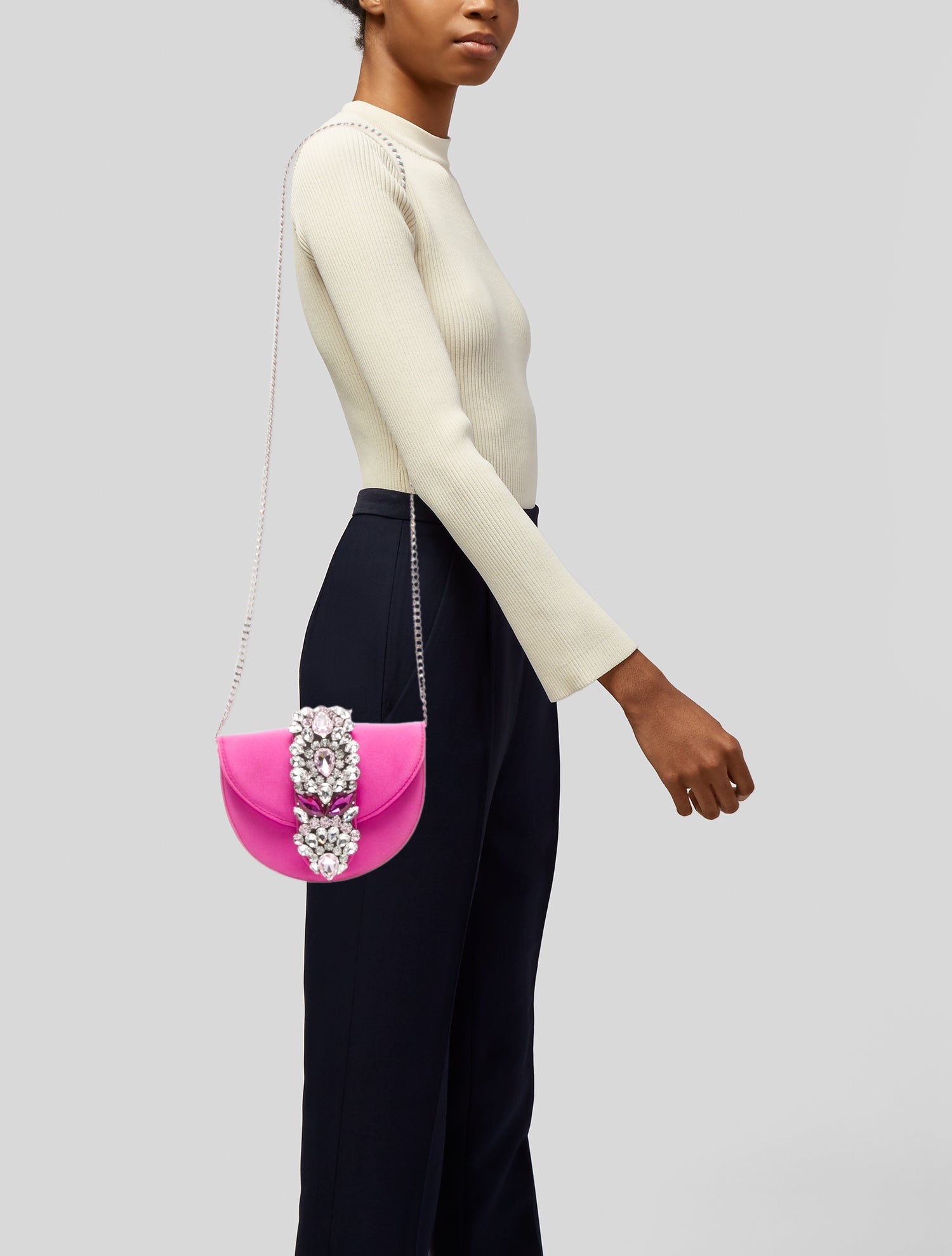 GEDEBE x BRONX AND BANCO Satin Crossbody Bag