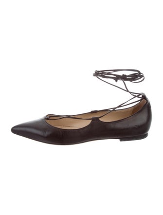 M. Gemi Leather Lace-Up Flats