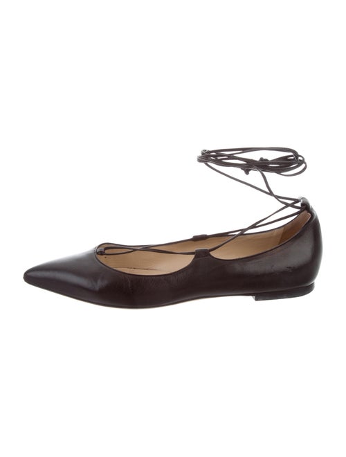 M. Gemi Leather Lace-Up Flats