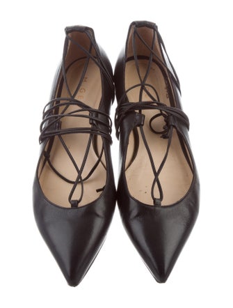 M. Gemi Leather Lace-Up Flats