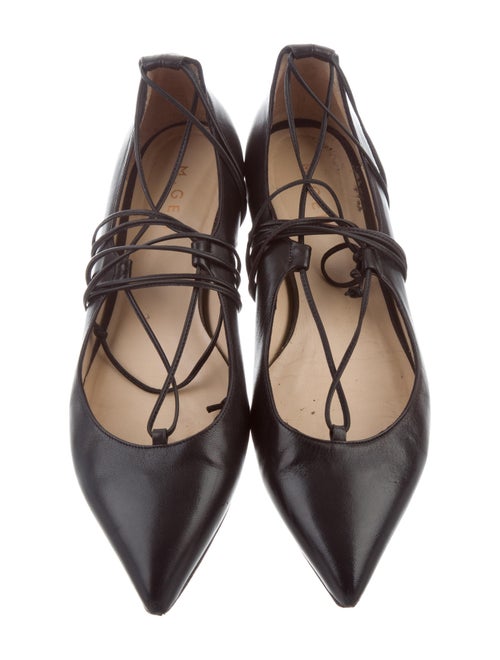 M. Gemi Leather Lace-Up Flats