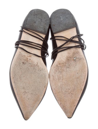 M. Gemi Leather Lace-Up Flats