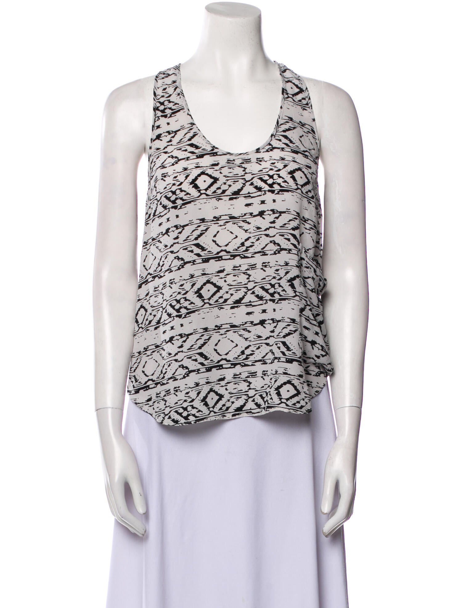 Gemma Kahng Silk Printed Top