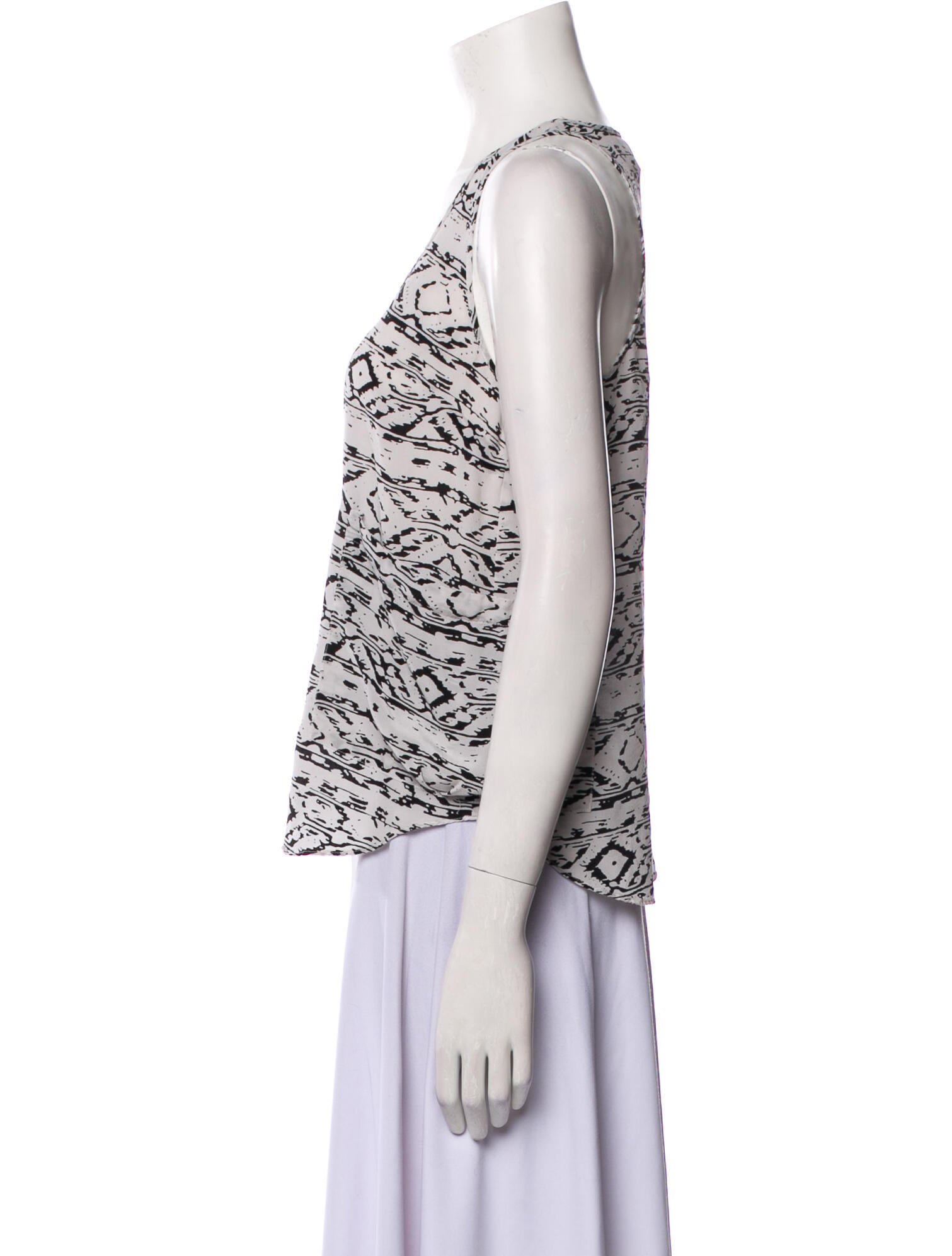 Gemma Kahng Silk Printed Top