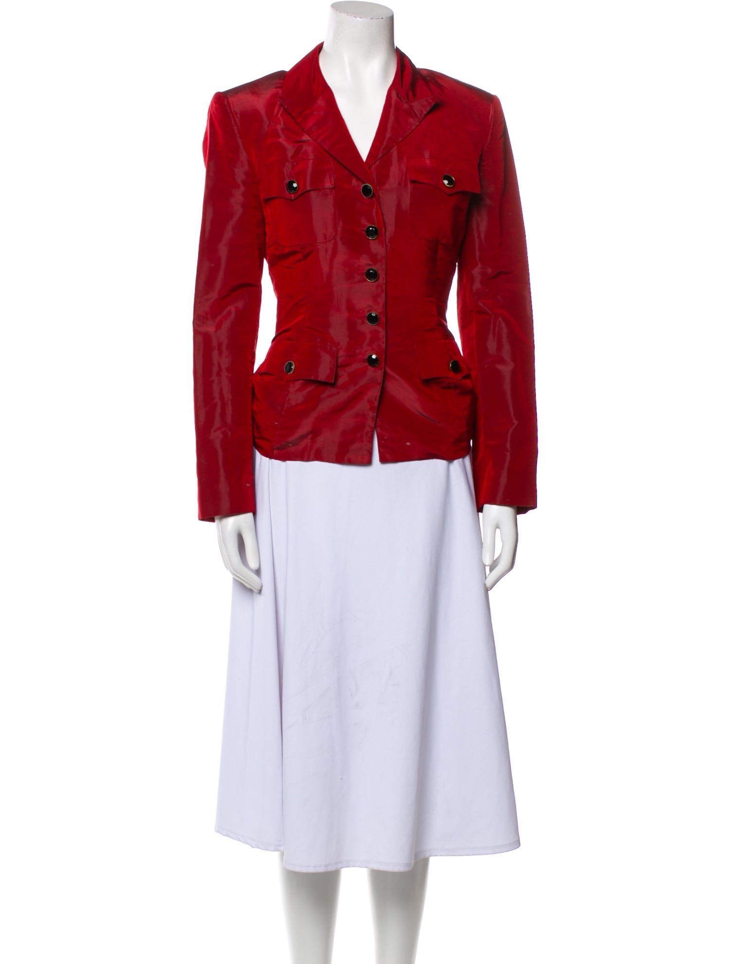 Gemma Kahng Bottom front pockets basted shut Blazer