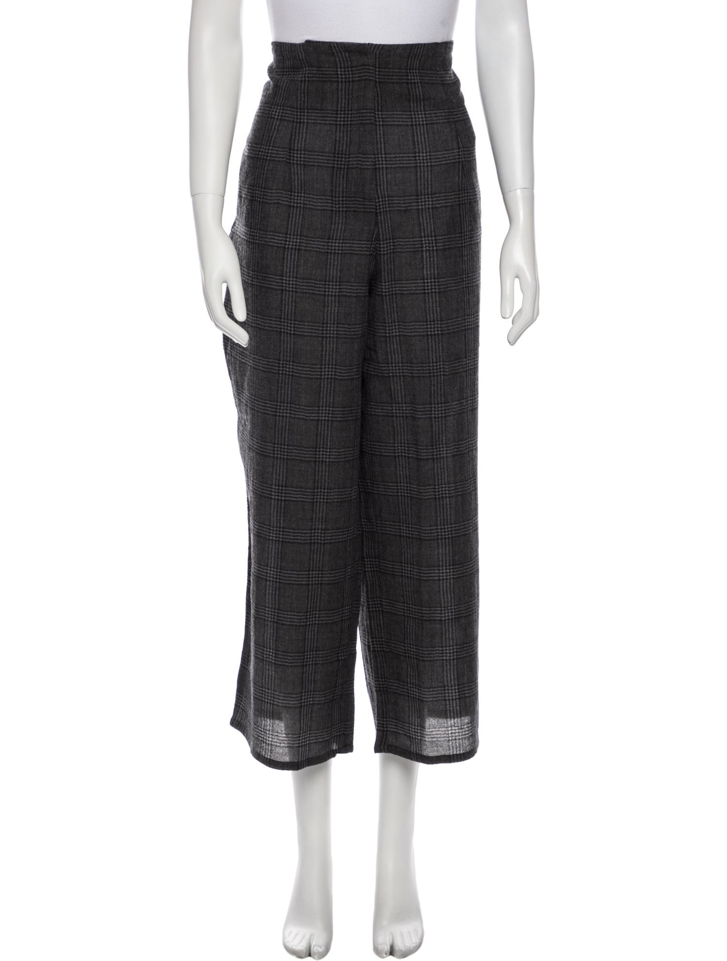 Genesis by MCQ Plaid Print Wide Leg Pants