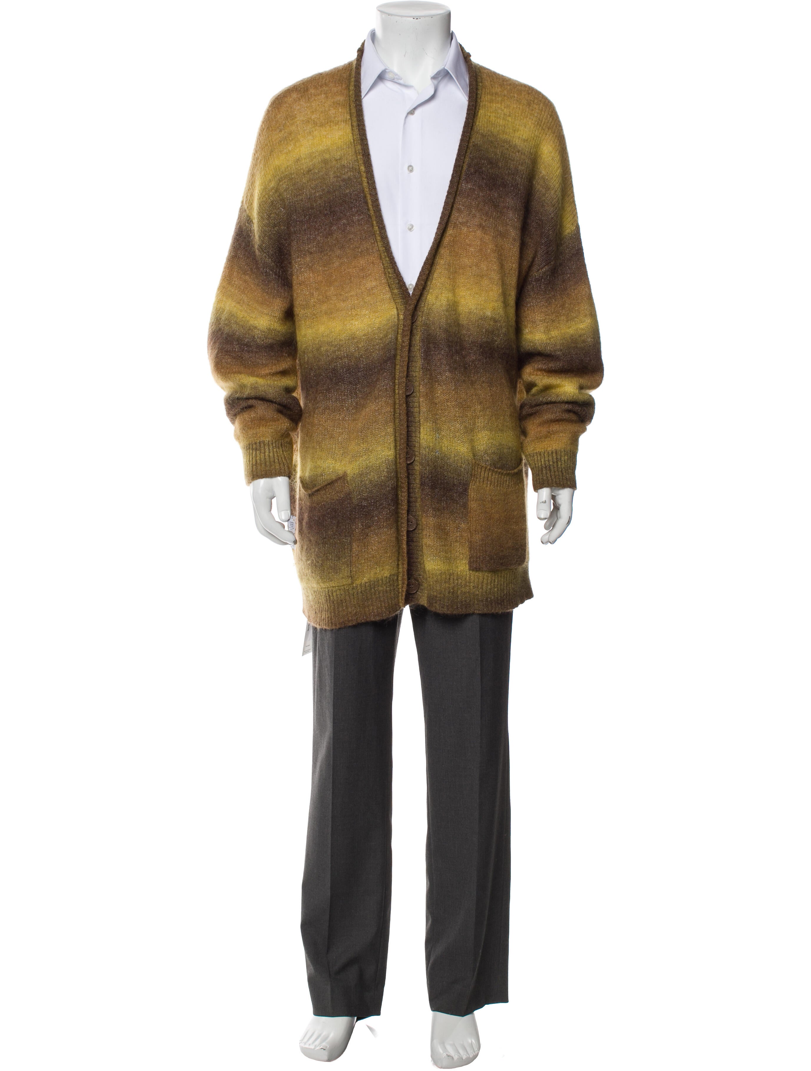 Genesis by MCQ Tie-Dye Print V-Neck Cardigan