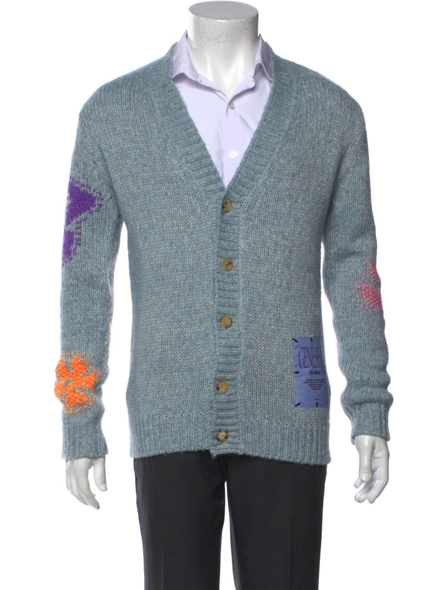 Genesis by MCQ Printed V-Neck Cardigan