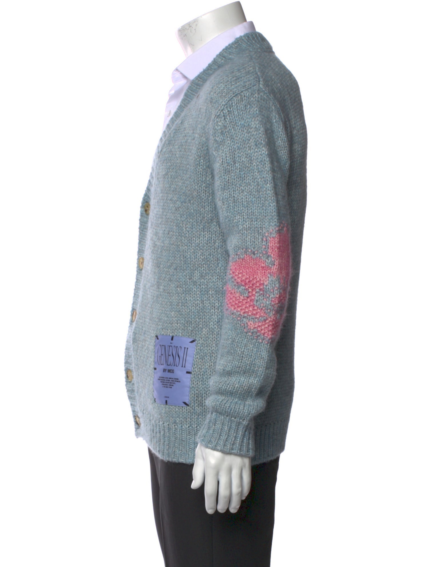 Genesis by MCQ Printed V-Neck Cardigan