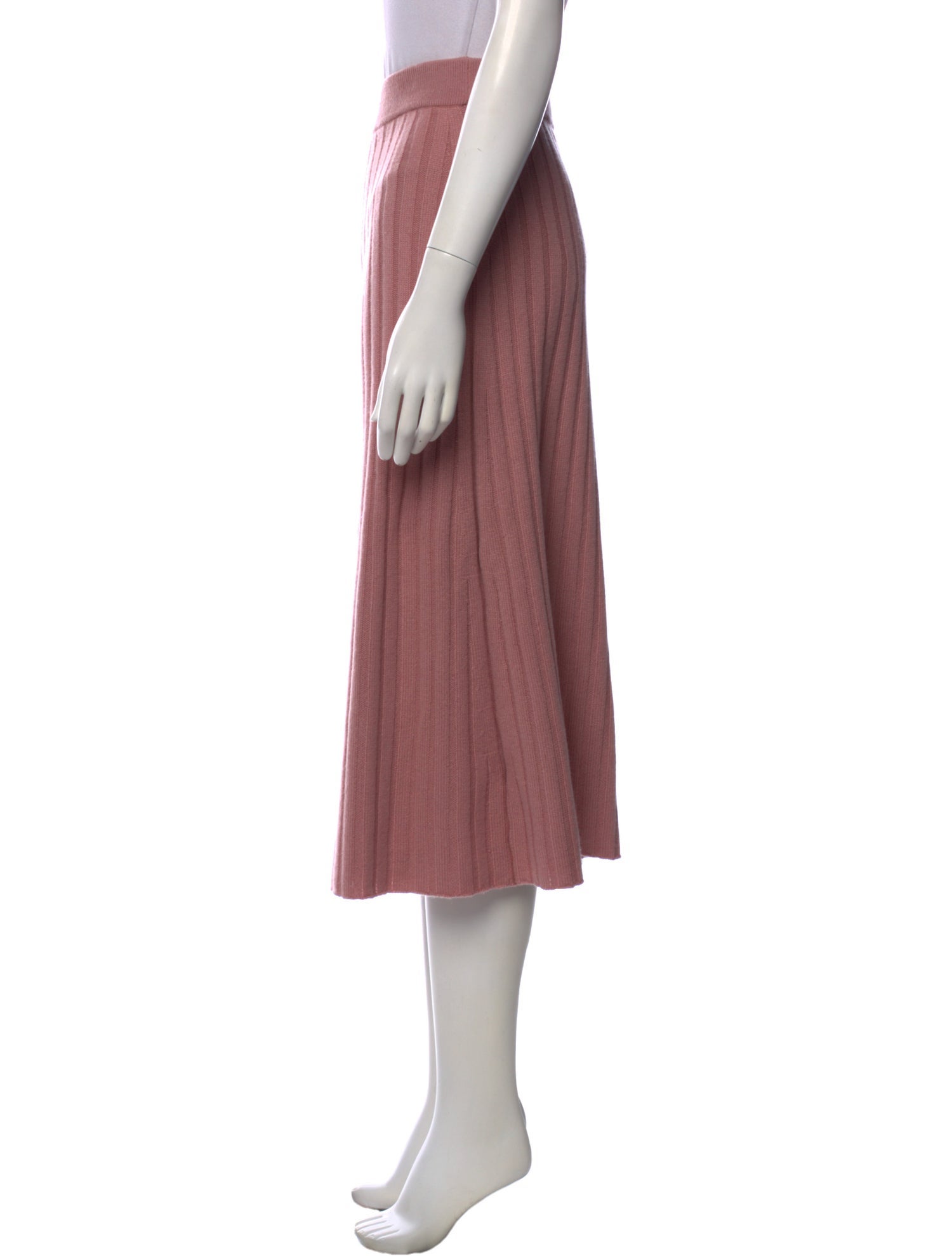 Gentle Herd Cashmere Midi Length Skirt