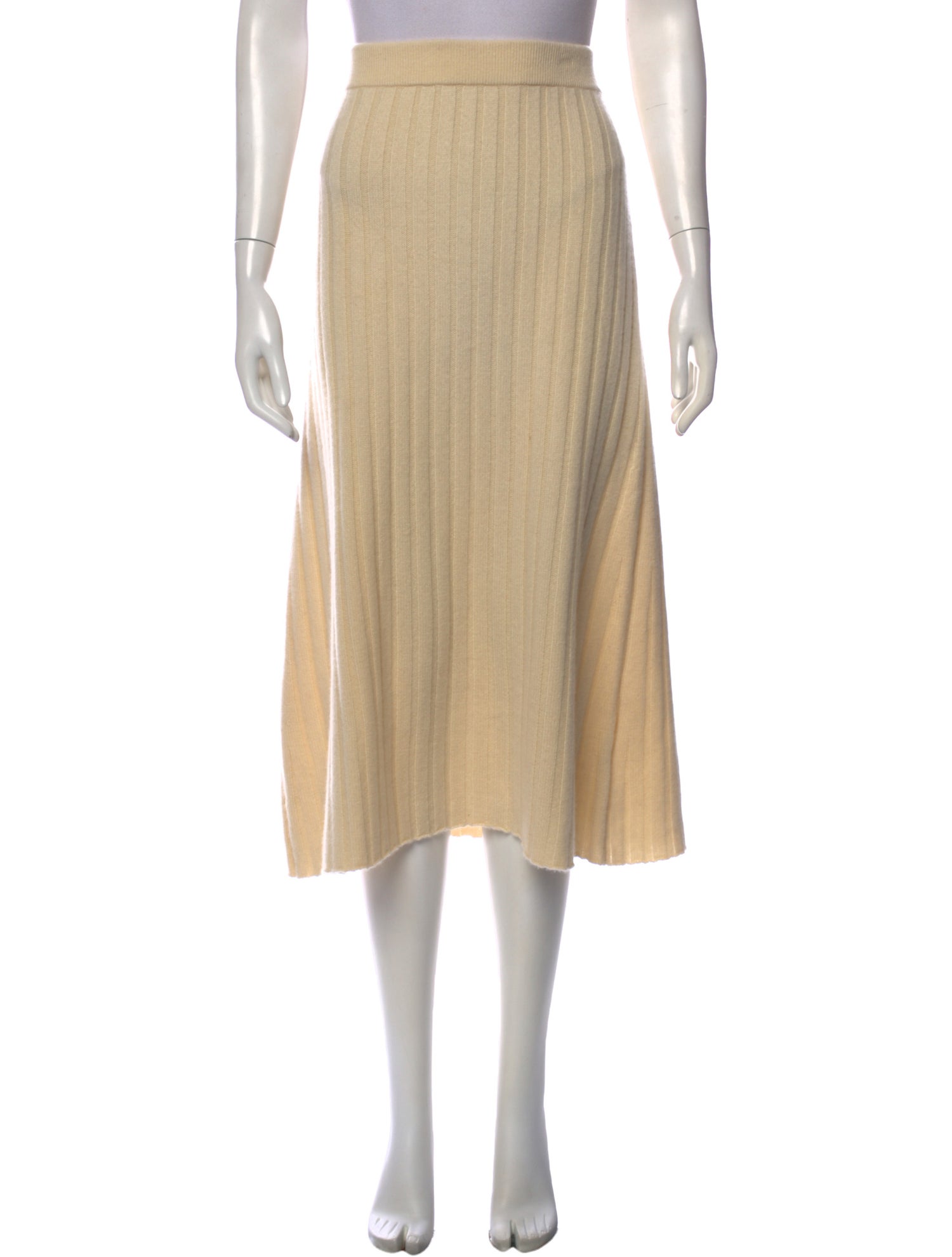 Gentle Herd Cashmere Midi Length Skirt