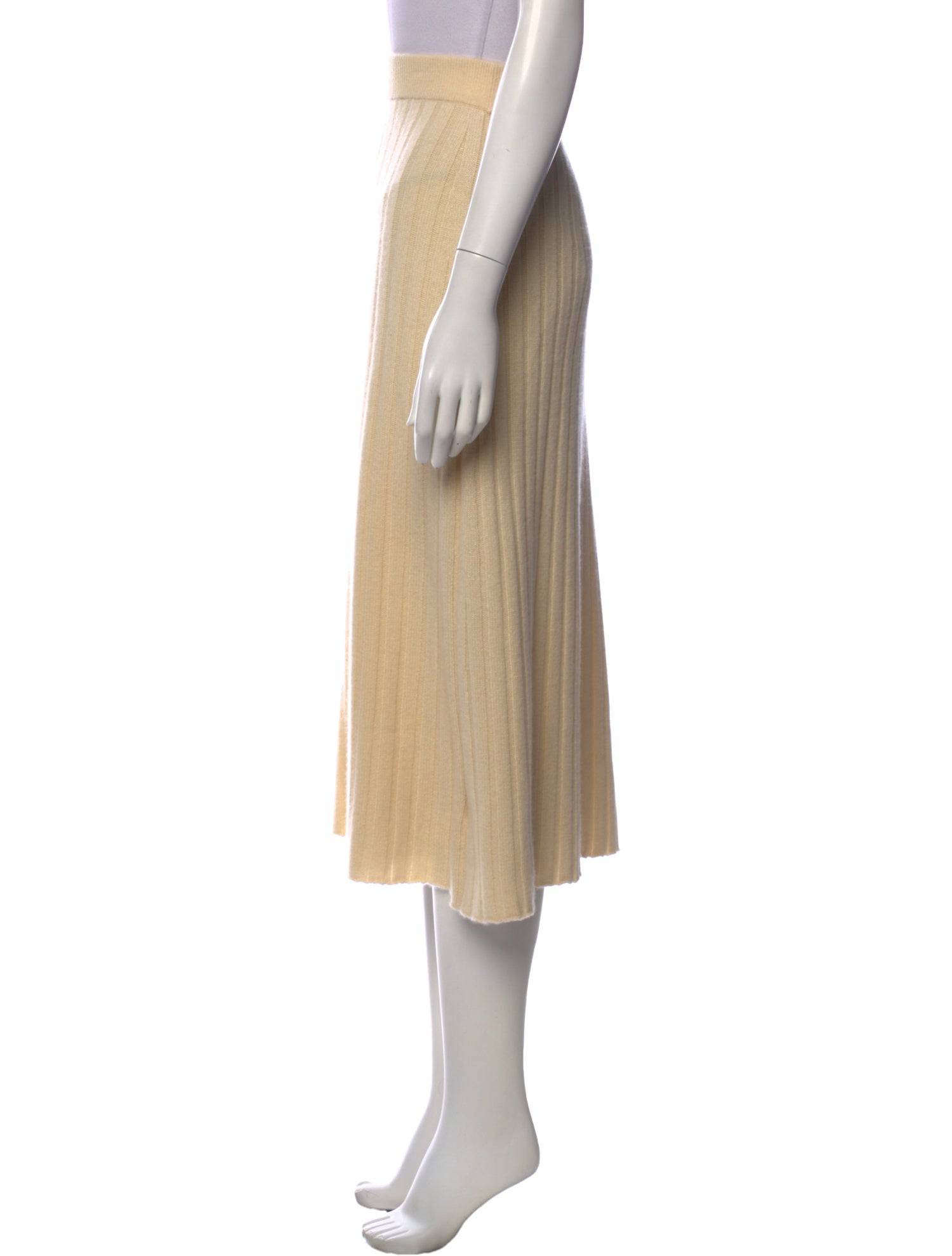 Gentle Herd Cashmere Midi Length Skirt