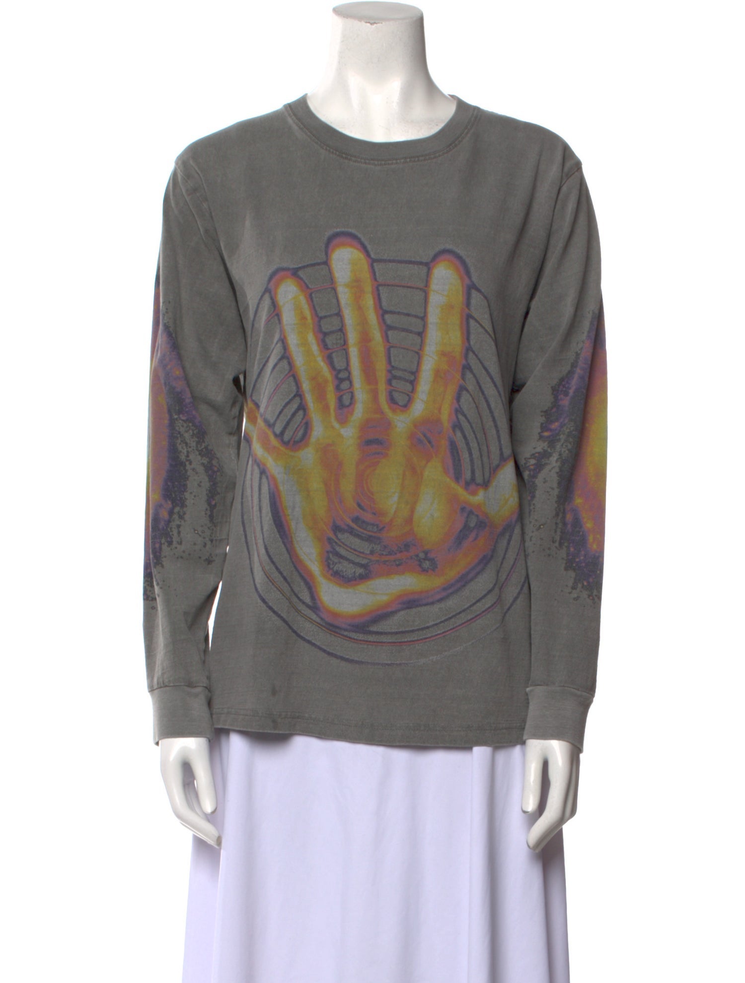 Gentle Fullness Graphic Print Crew Neck Sweatshirt