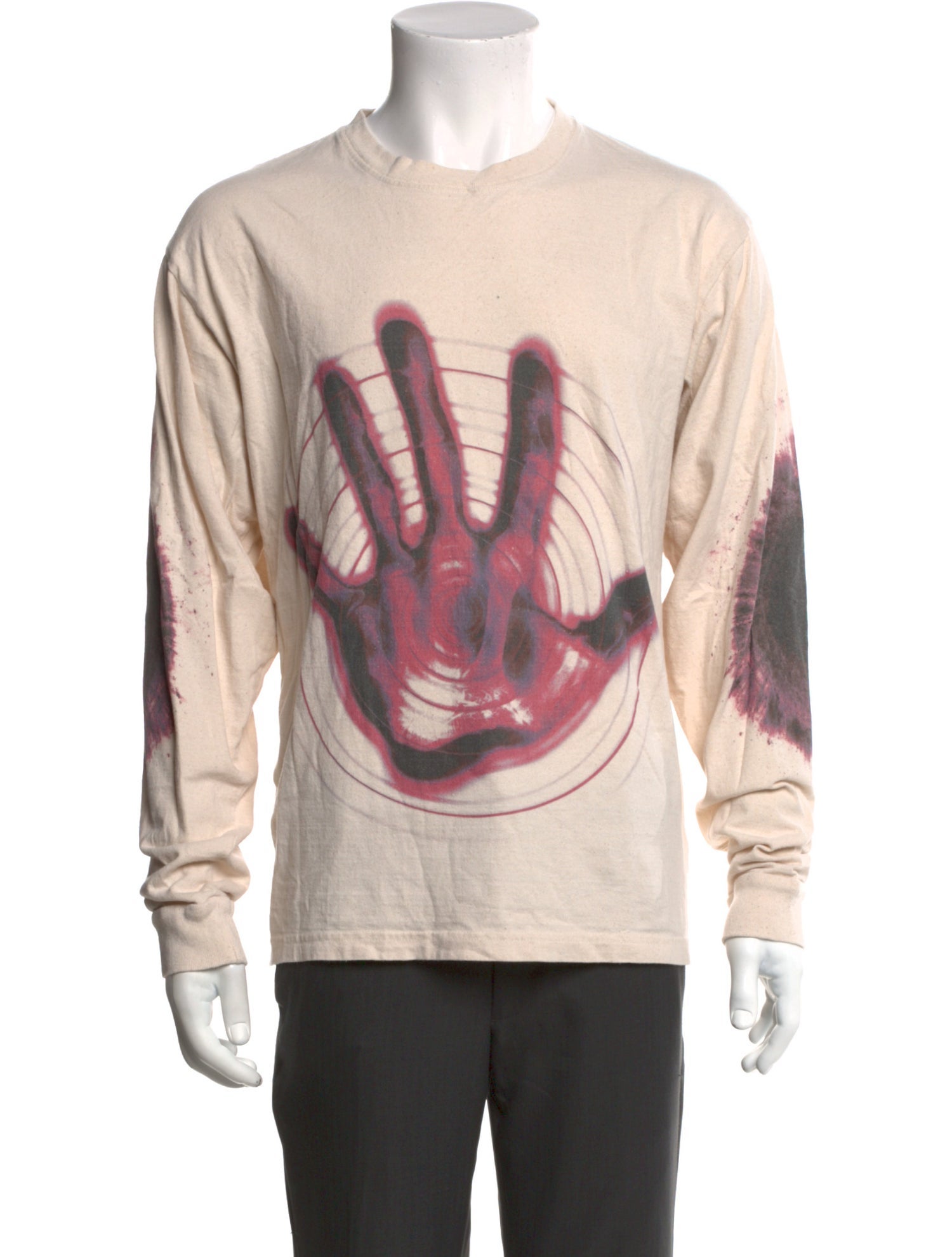 Gentle Fullness Graphic Print Crew Neck Henley