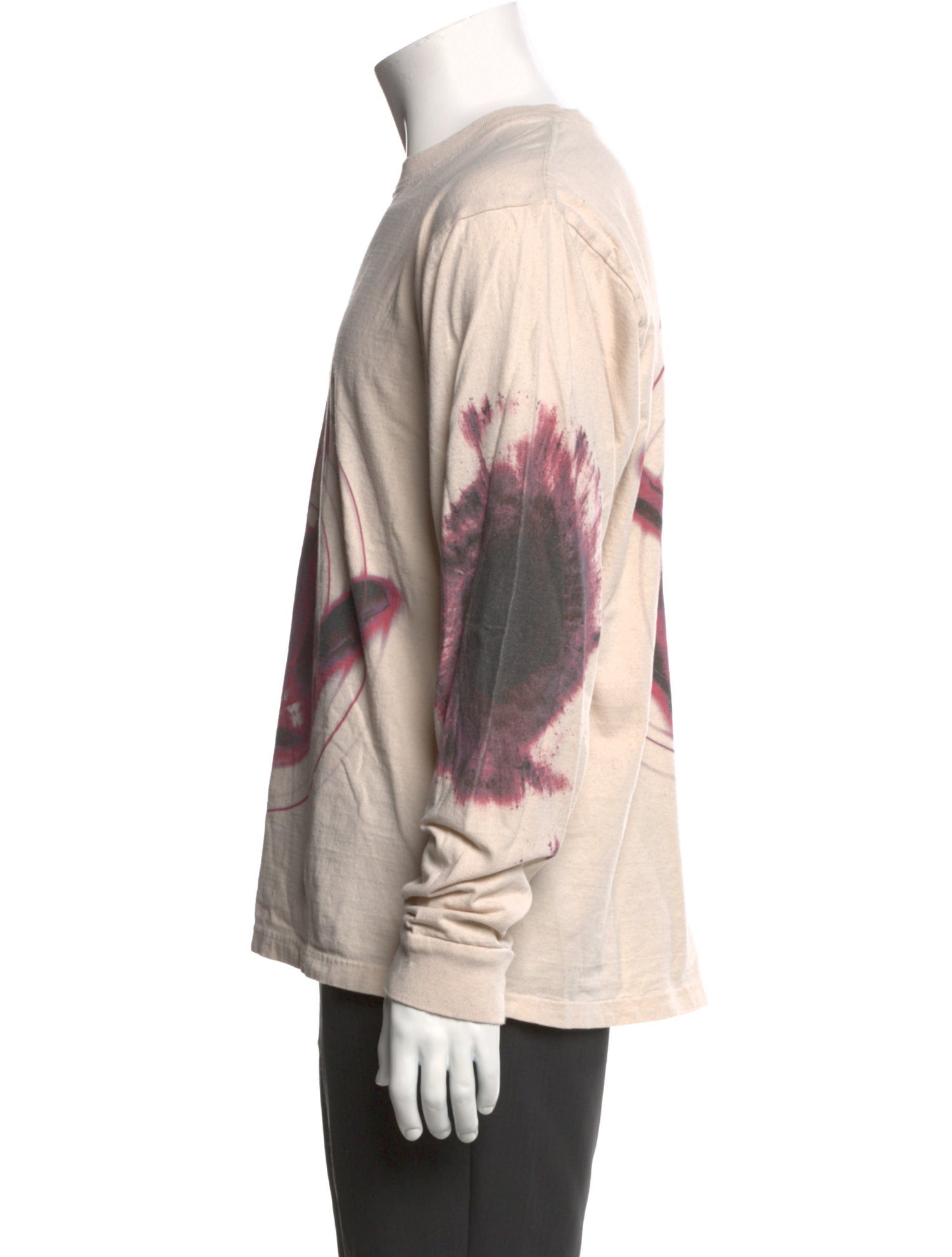 Gentle Fullness Graphic Print Crew Neck Henley