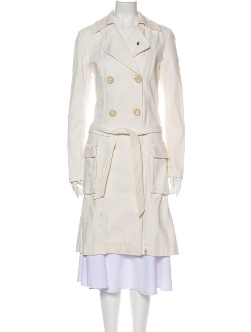 GF Ferre Trench Coat White