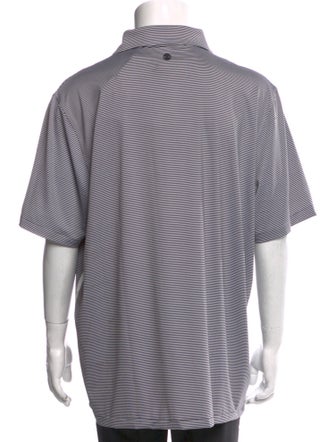 G/Fore Striped Collar Polo Shirt