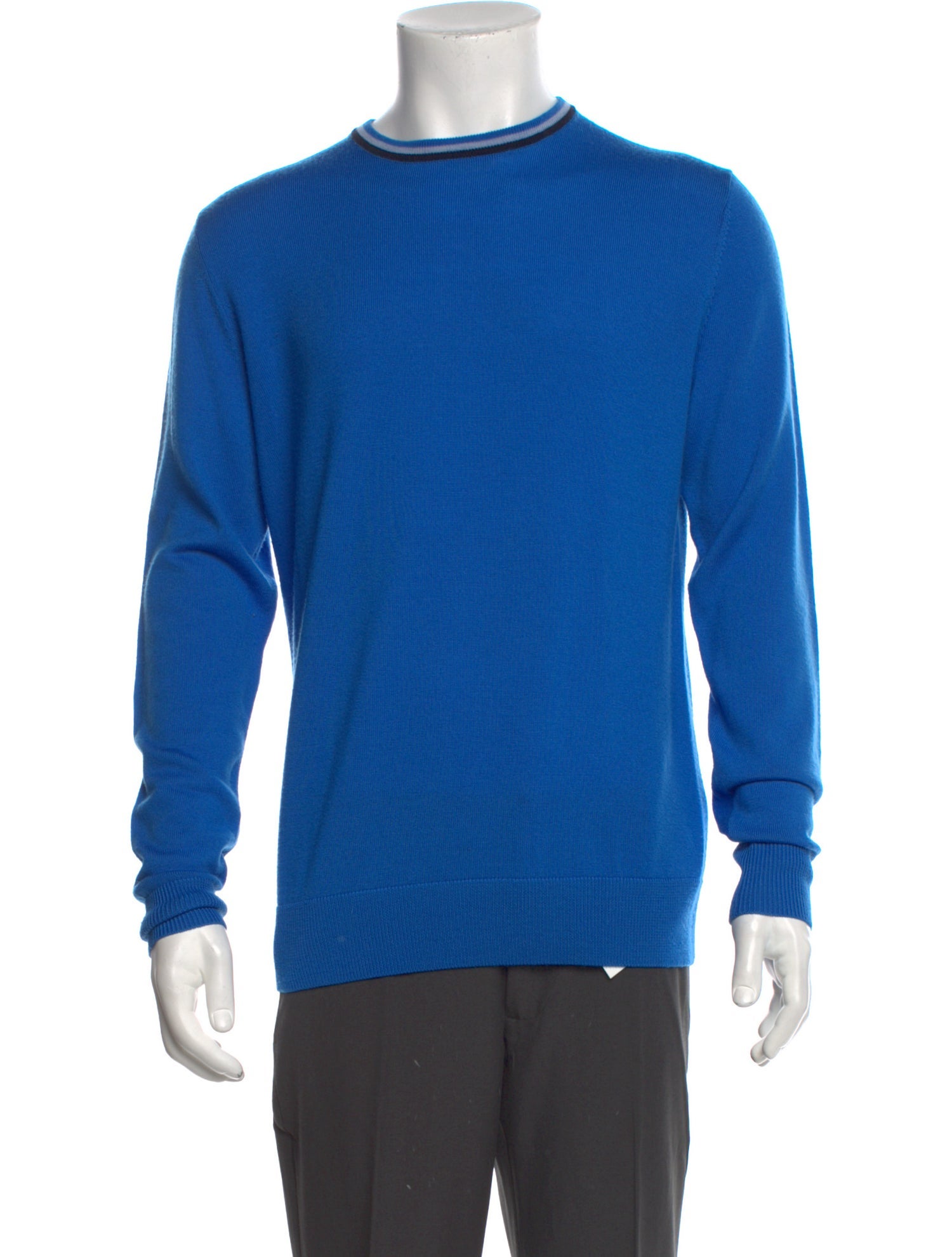G/Fore Wool Crew Neck Pullover - Blue Sweaters, Clothing - WGFOR21133 ...