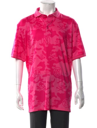 G/Fore Printed Collar Polo Shirt