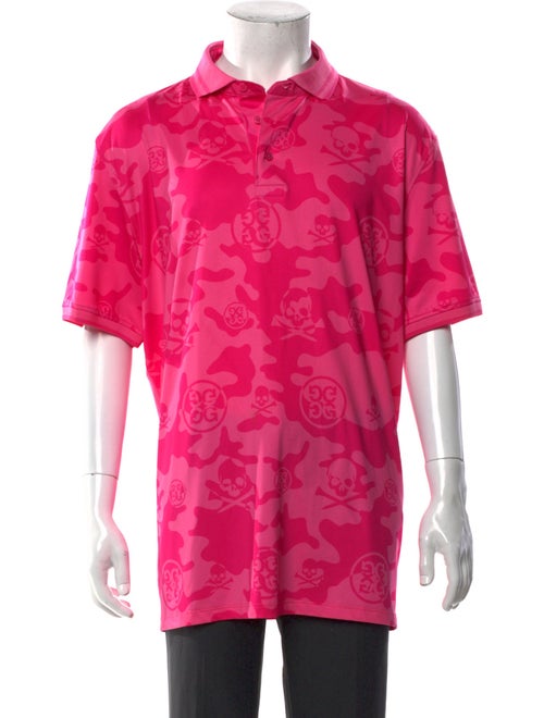 G/Fore Printed Collar Polo Shirt