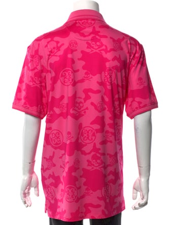 G/Fore Printed Collar Polo Shirt