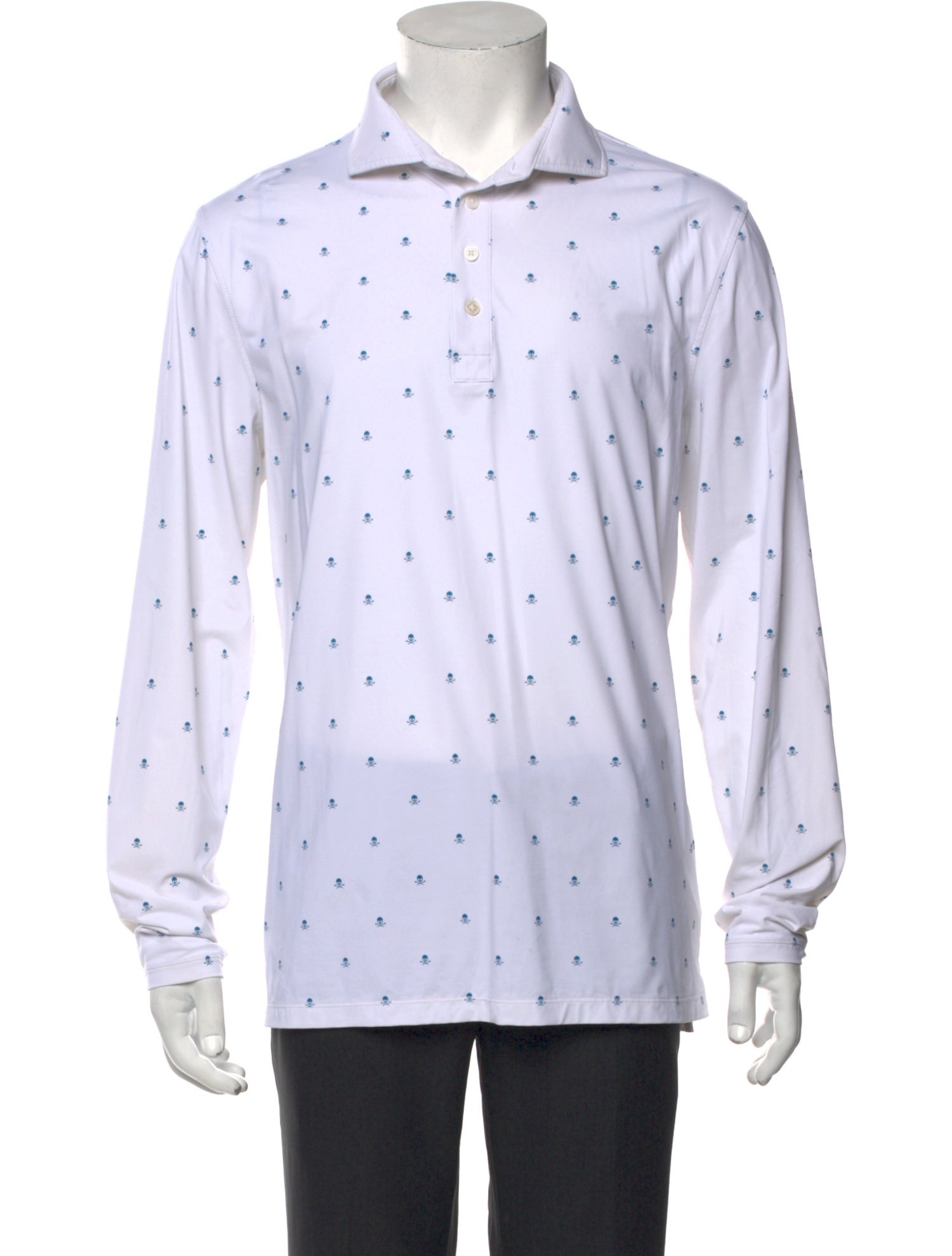 G/Fore Printed Collar Polo Shirt