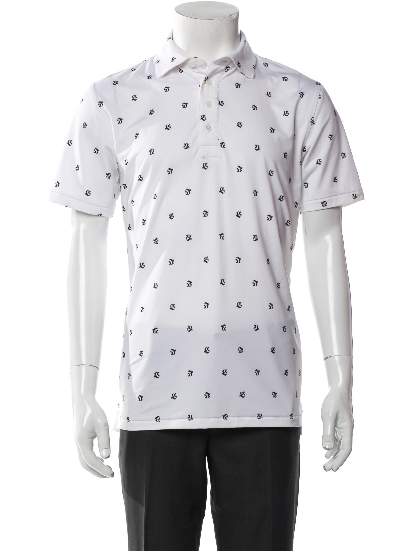 G/Fore Printed Collar Polo Shirt