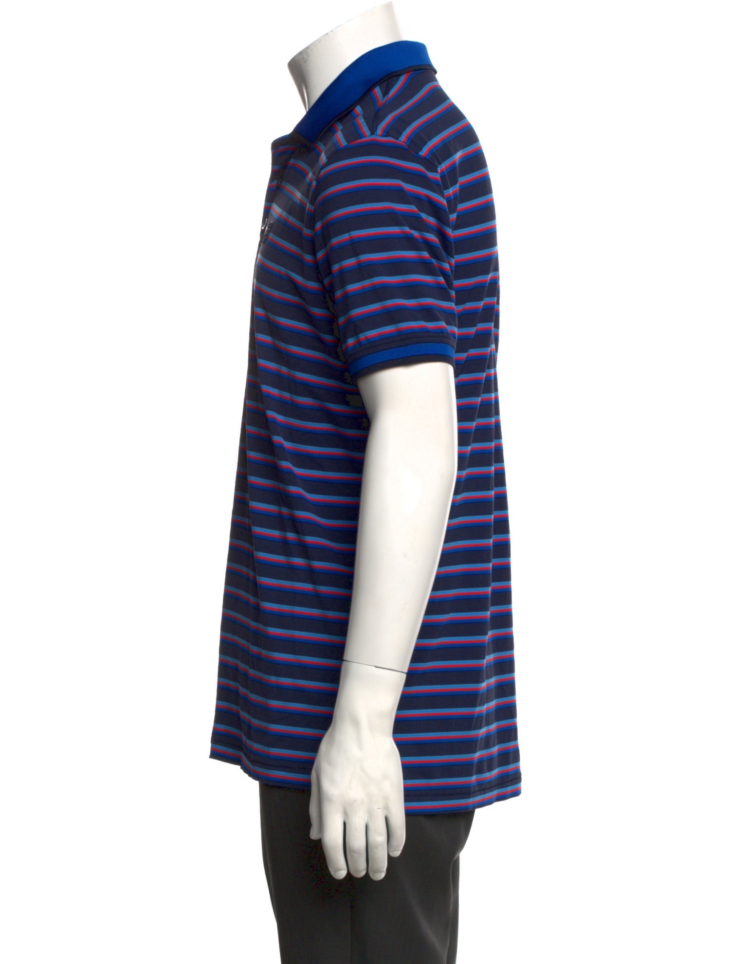 G/Fore Striped Collar Polo Shirt