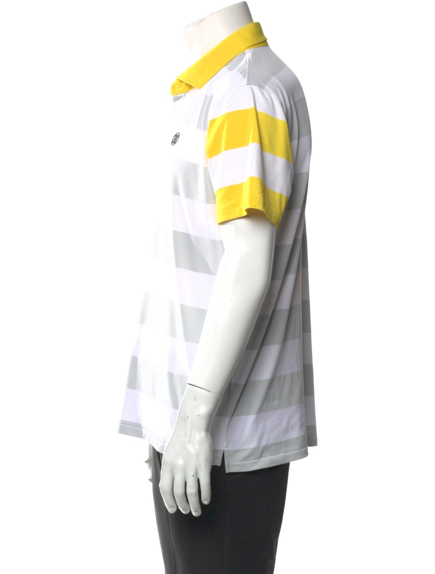 G/Fore Striped Collar Polo Shirt