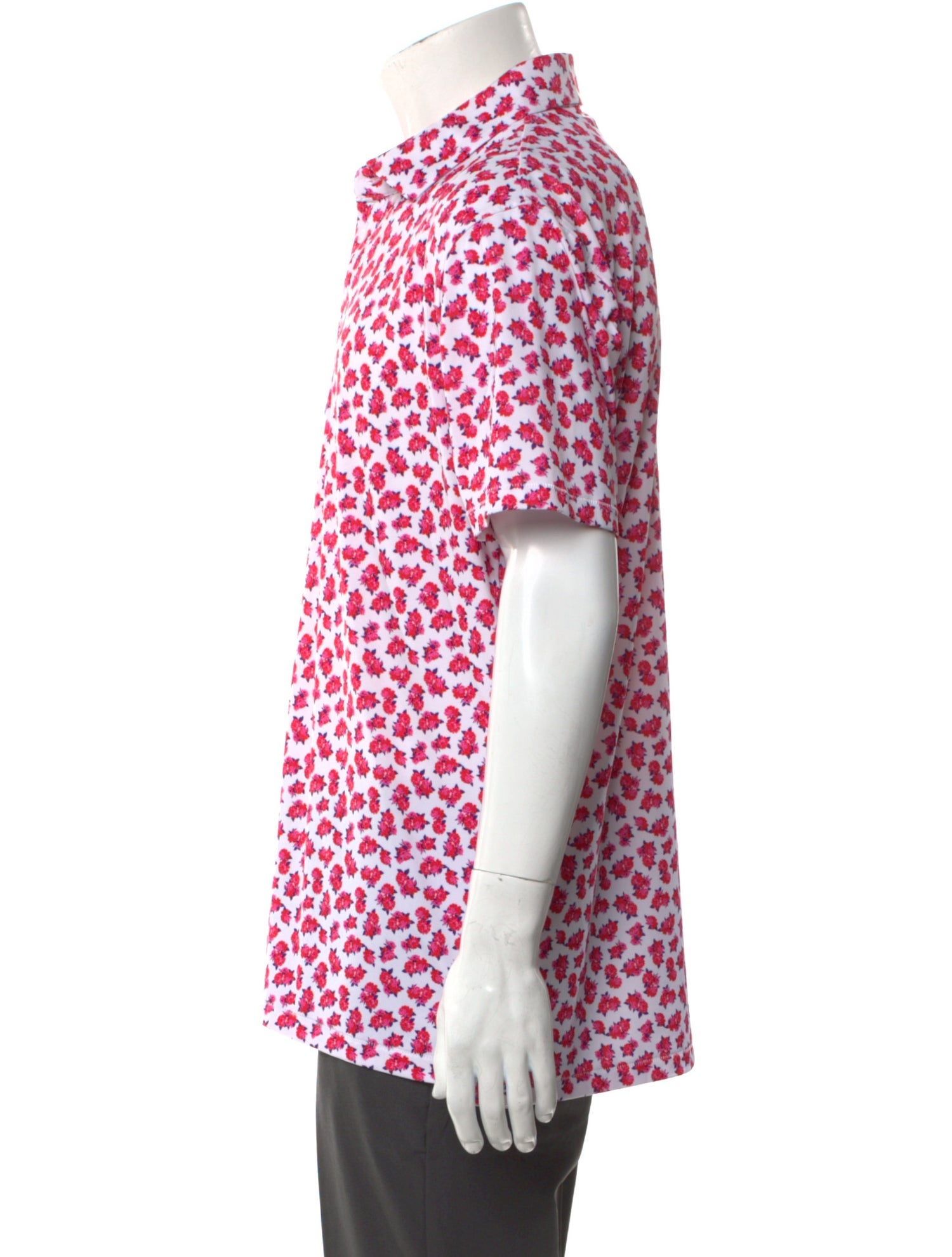 G/Fore Floral Print Collar Polo Shirt