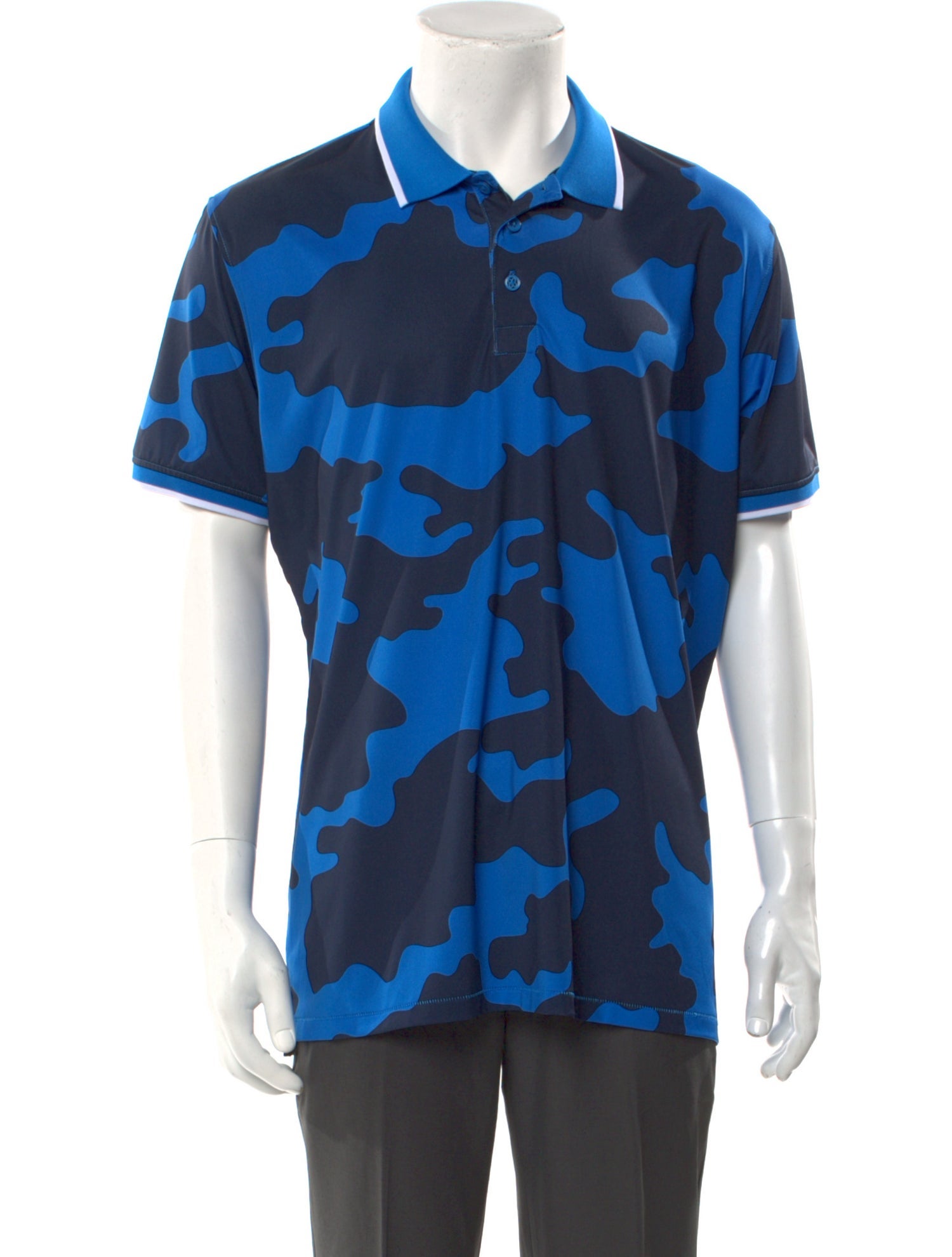 G/Fore Printed Collar Polo Shirt