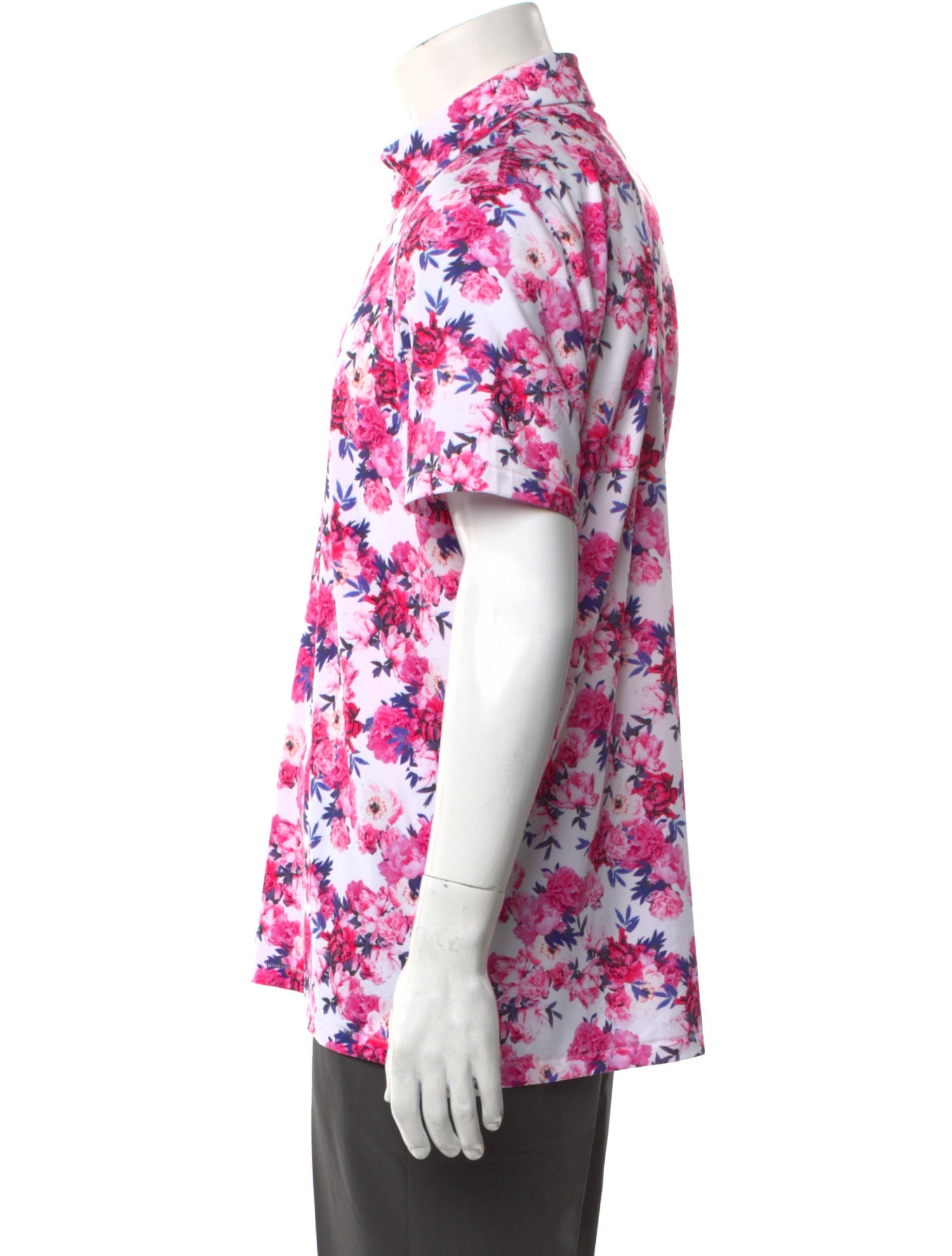 G/Fore Floral Print Collar Polo Shirt