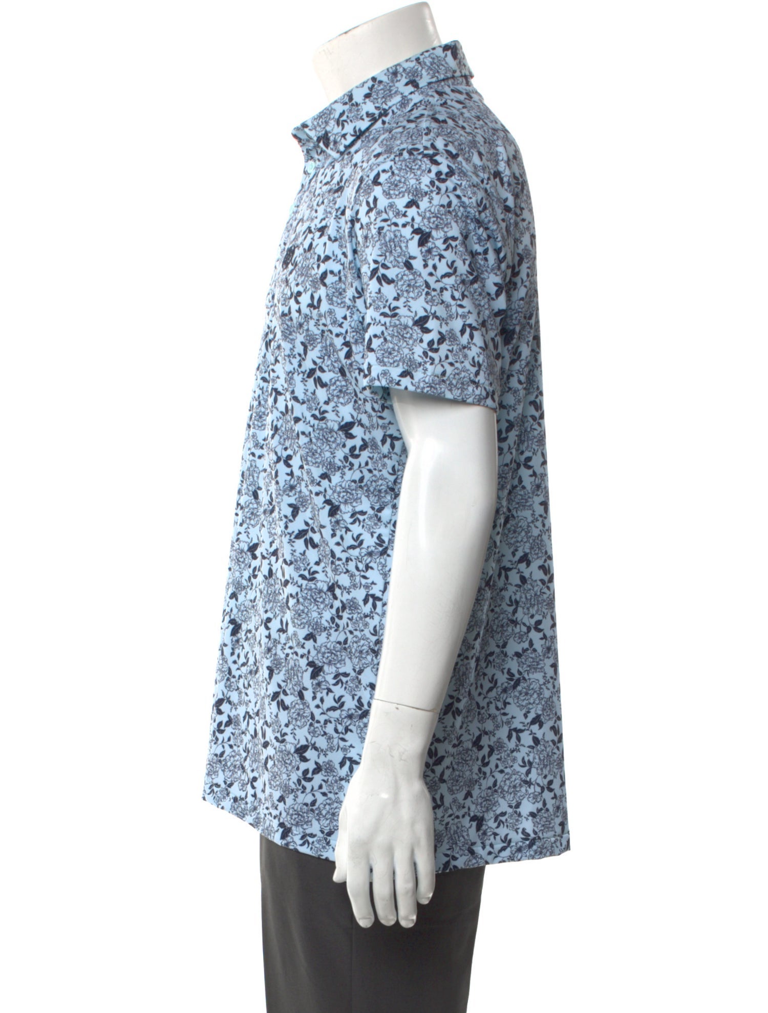 G/Fore Floral Print Collar Polo Shirt