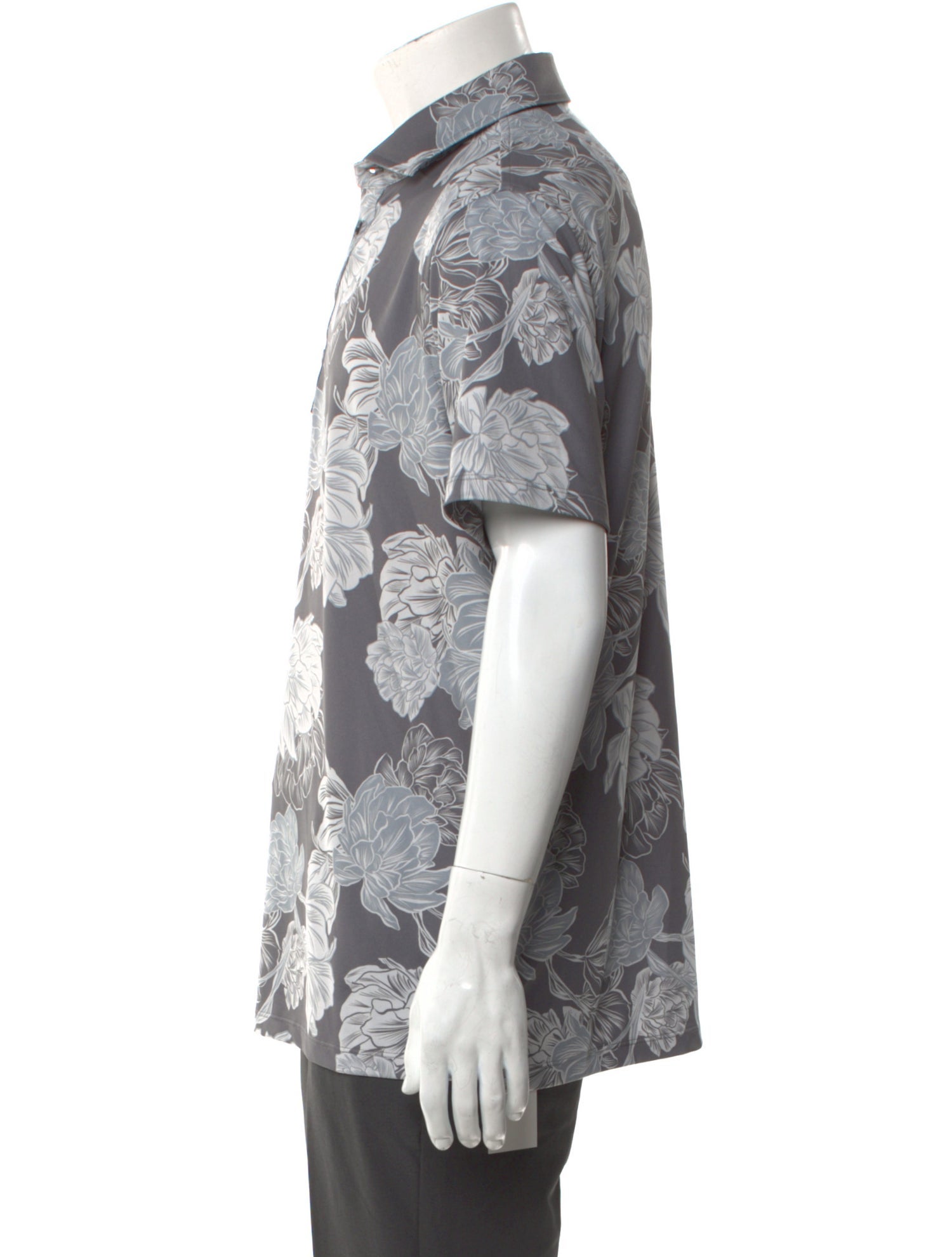 G/Fore Floral Print Collar Polo Shirt