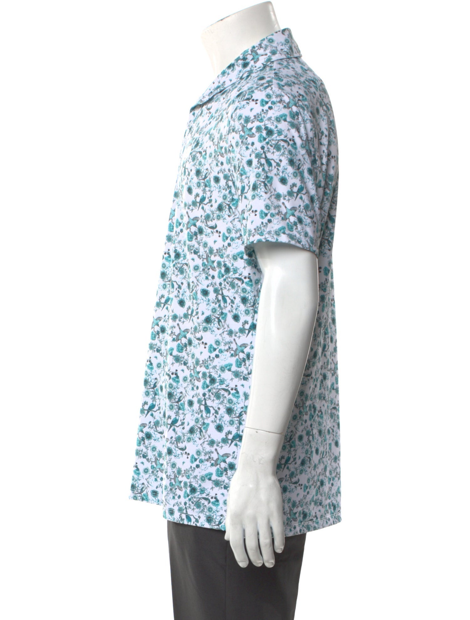 G/Fore Floral Print Collar Polo Shirt