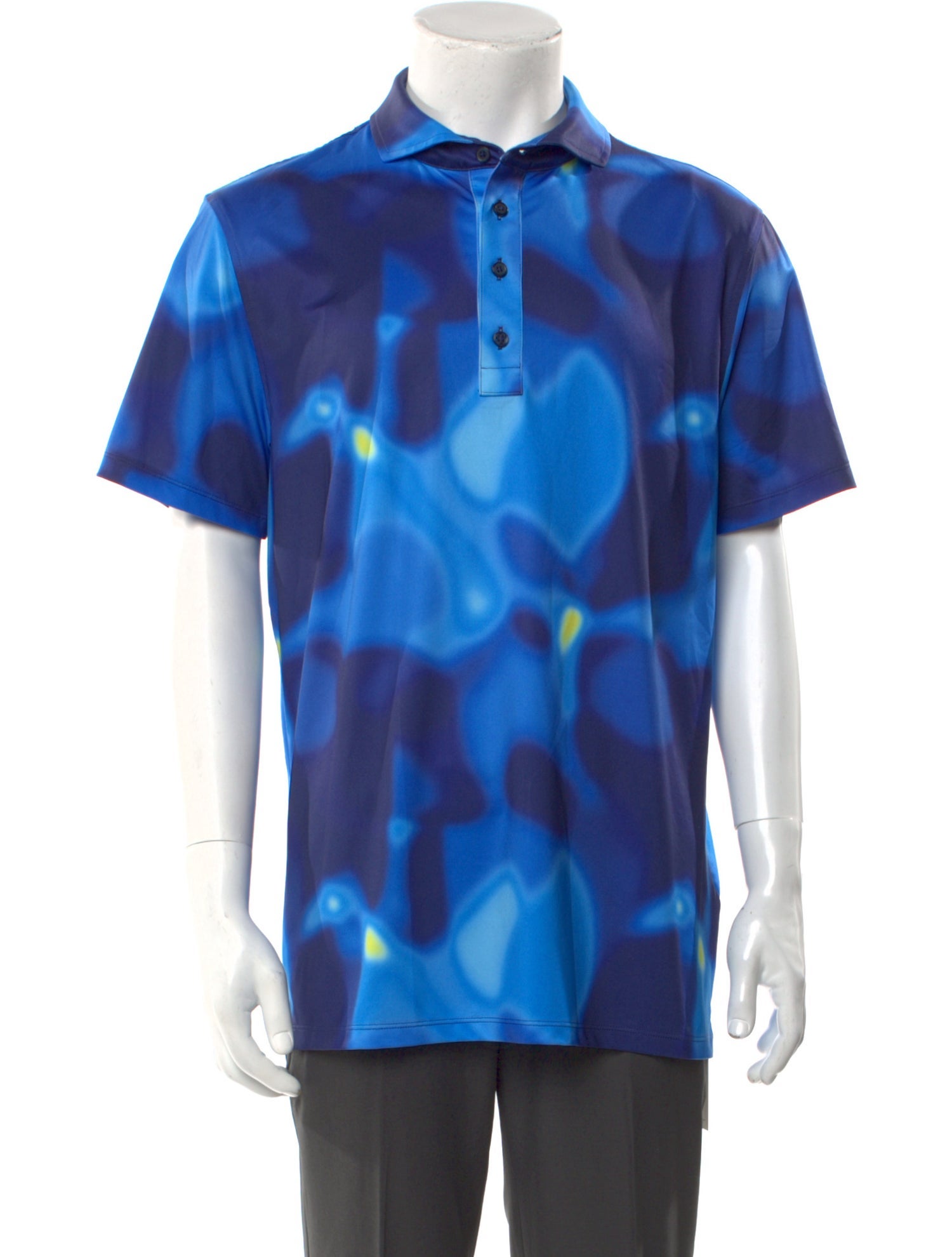 G/Fore Printed Collar Polo Shirt