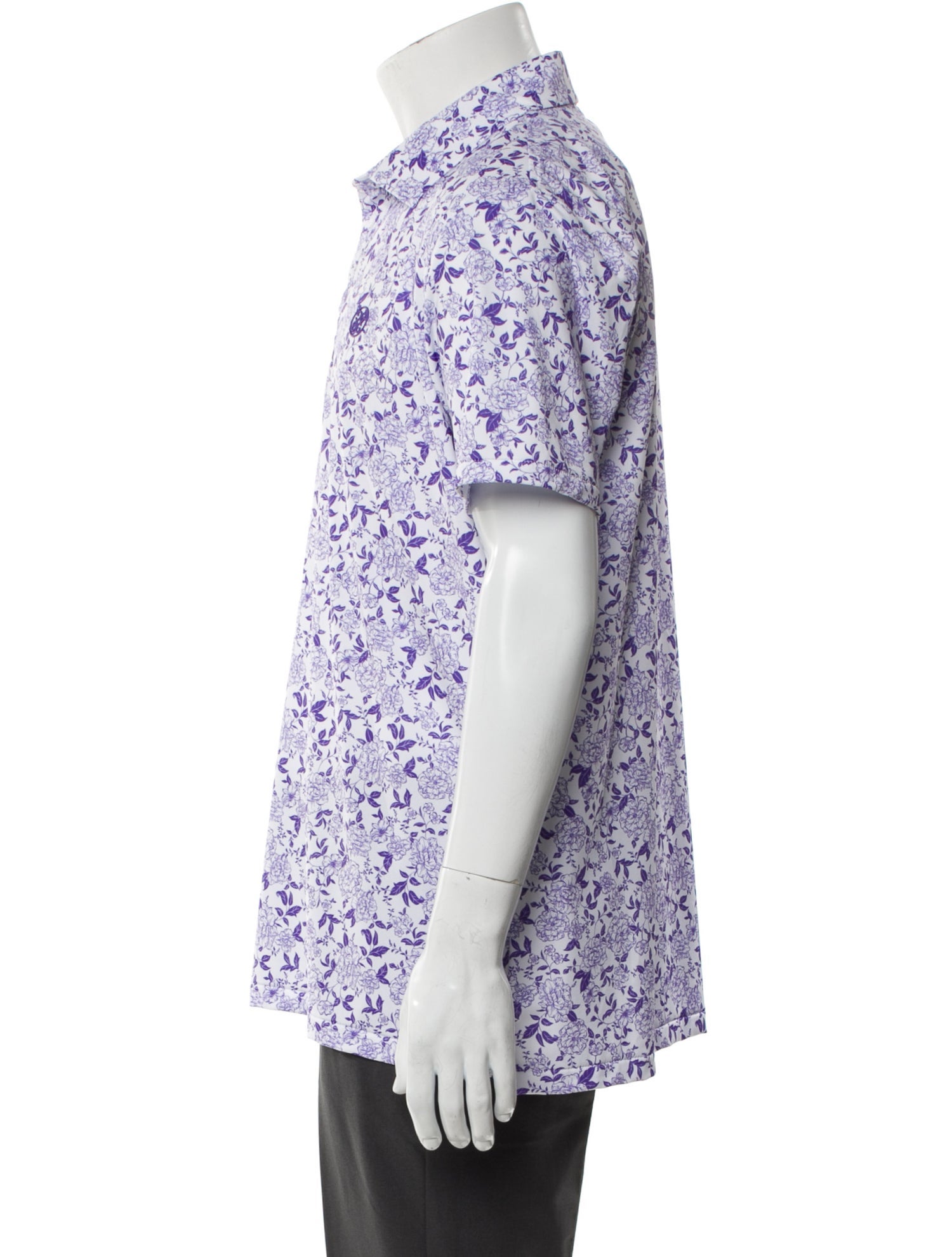 G/Fore Floral Print Collar Polo Shirt