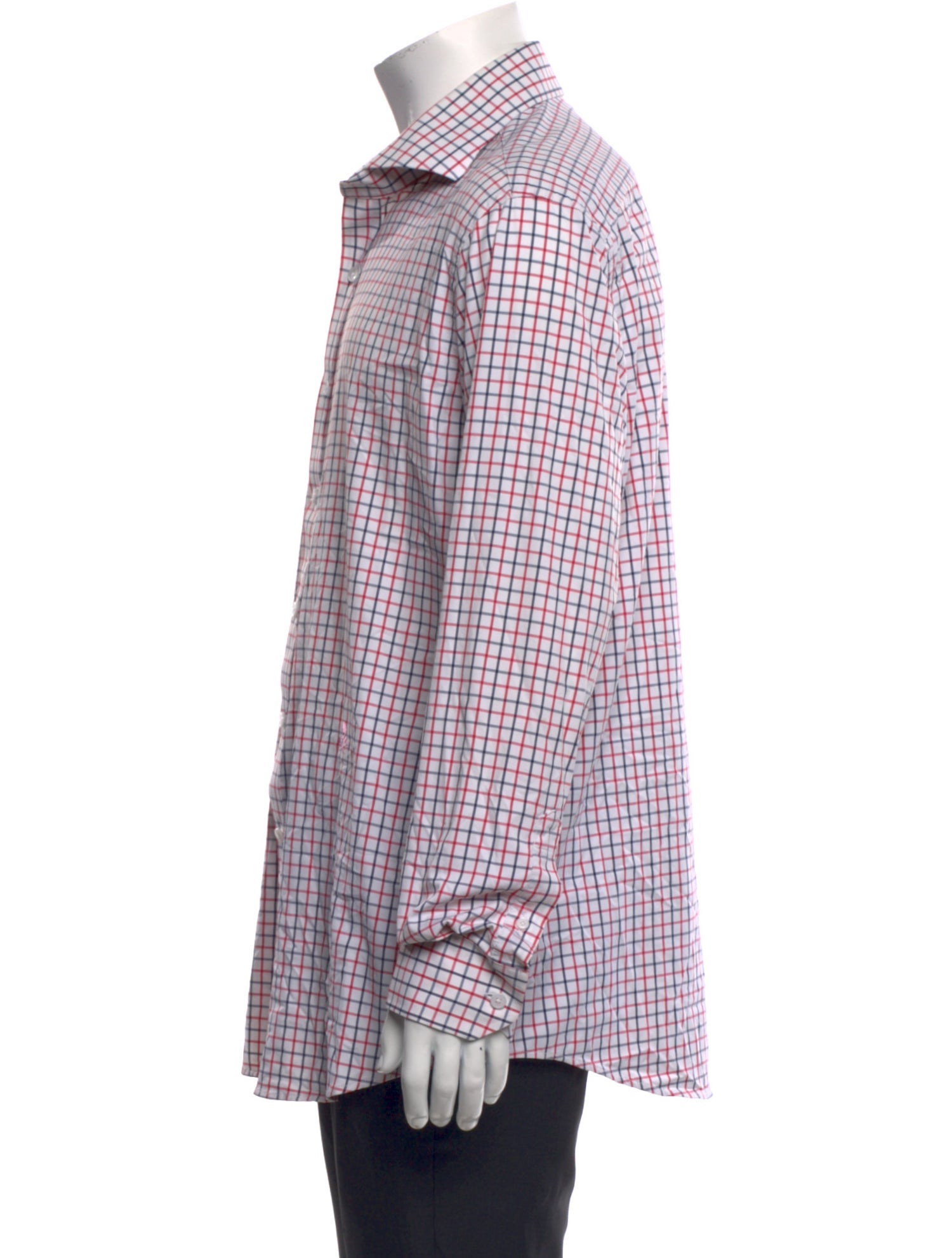 G/Fore Plaid Print Long Sleeve Shirt