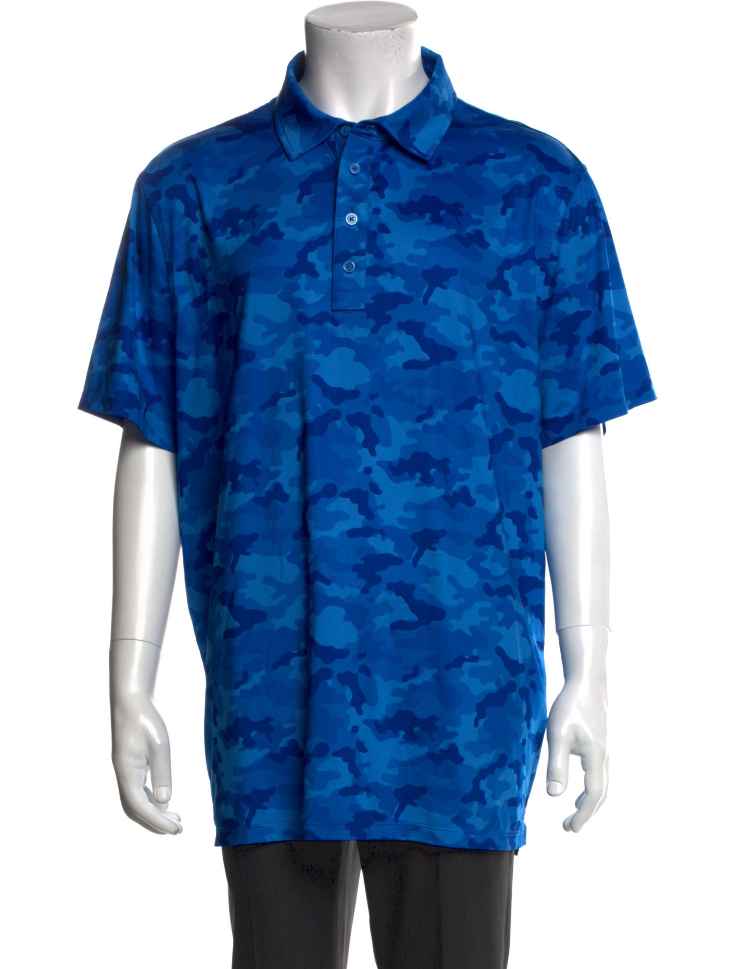 G/Fore Camouflage Print Collar Polo Shirt