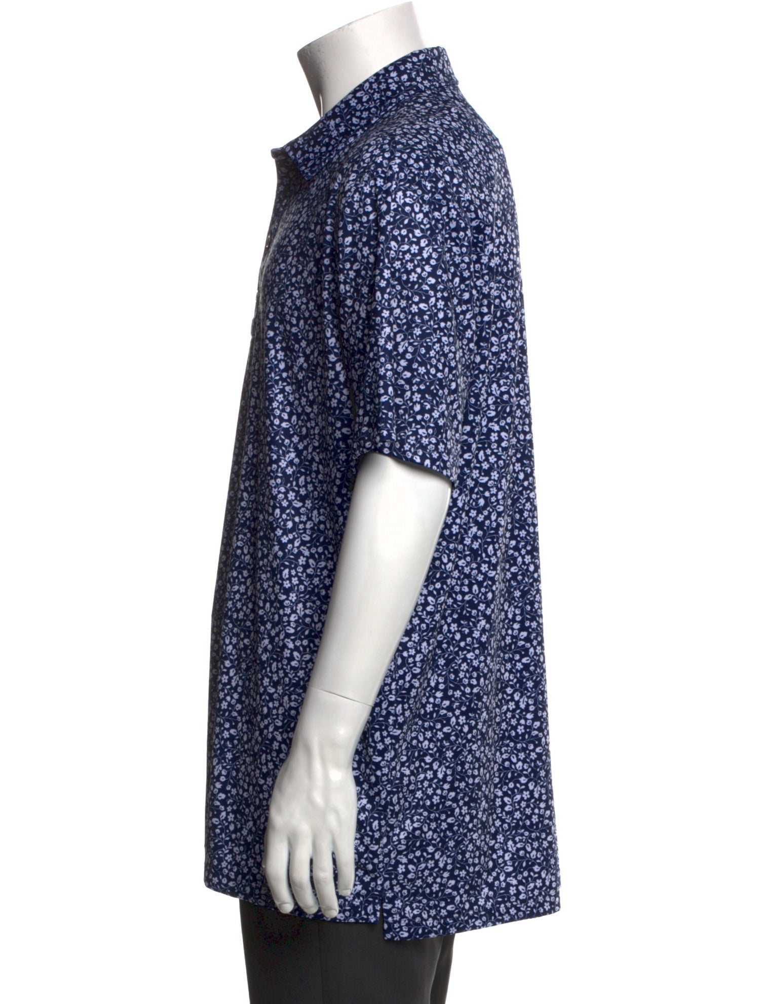 G/Fore Floral Print Collar Polo Shirt