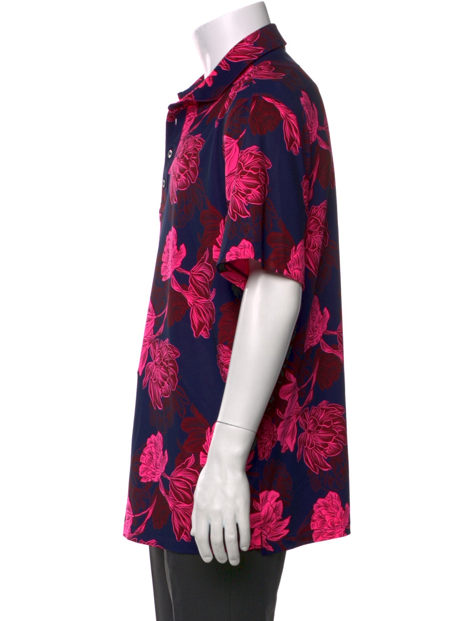 G/Fore Floral Print Collar Polo Shirt