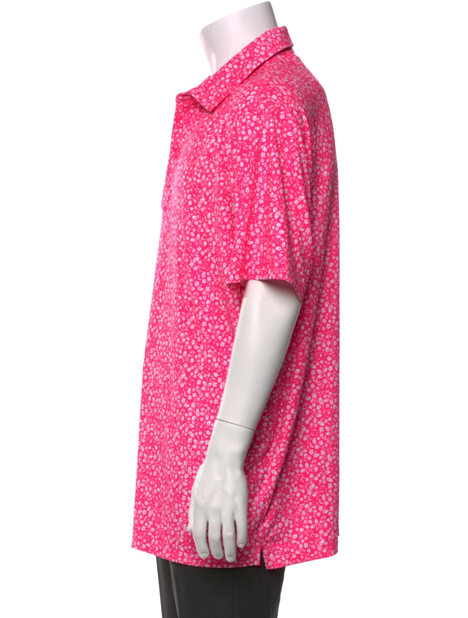 G/Fore Floral Print Collar Polo Shirt