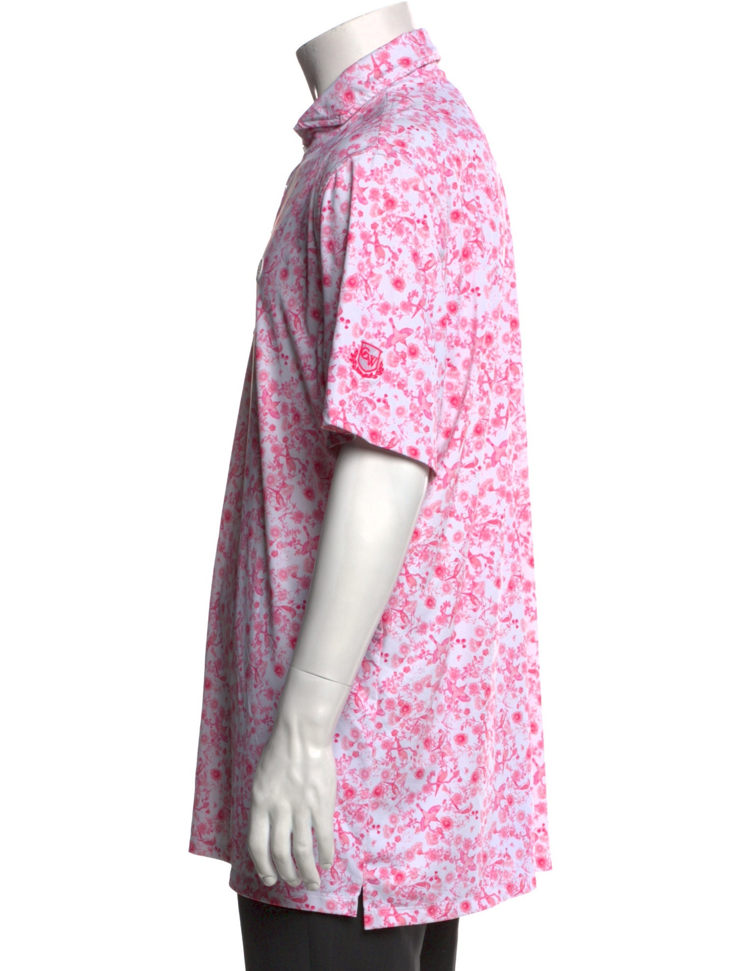 G/Fore Floral Print Collar Polo Shirt